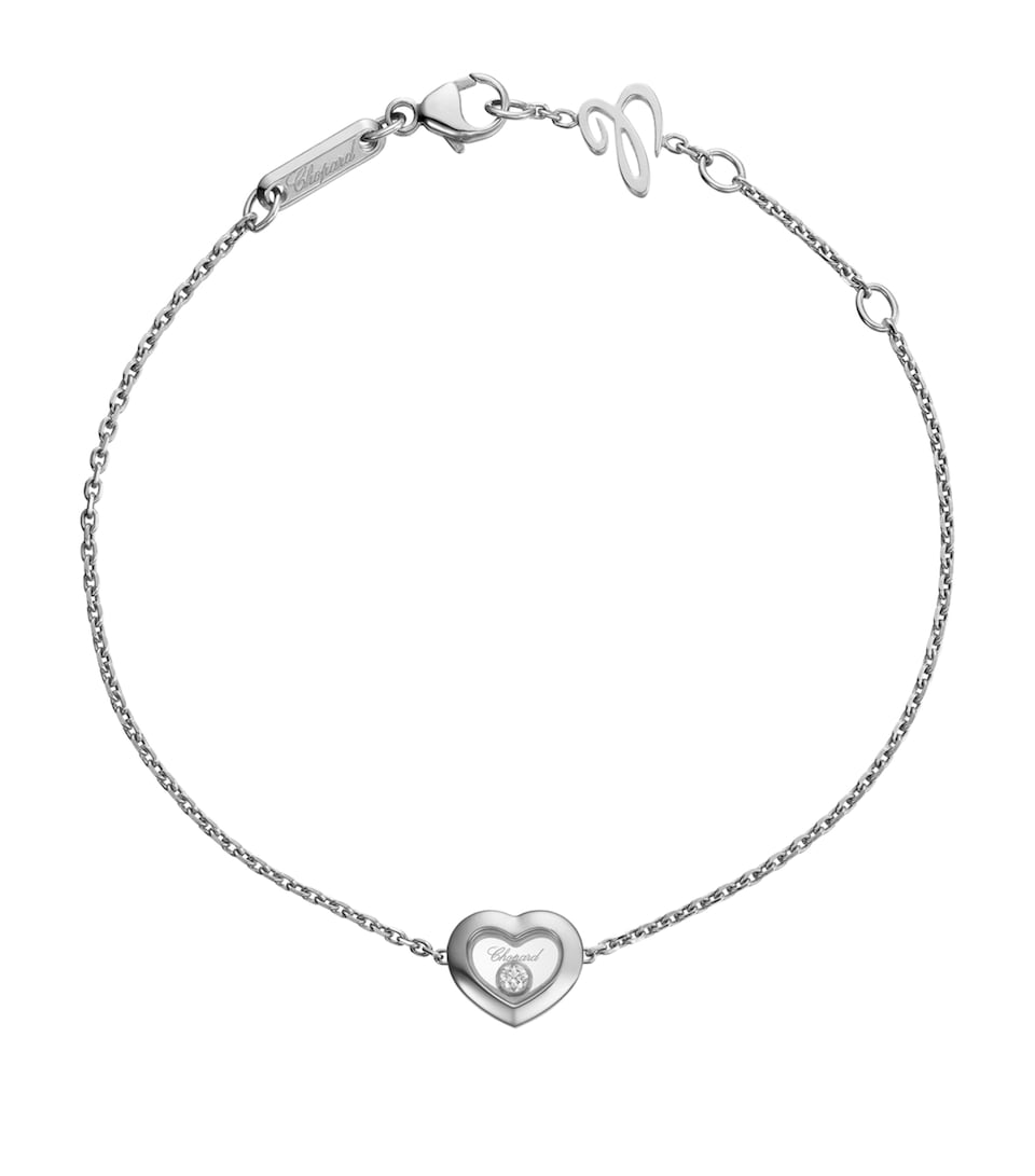Chopard White Gold and Diamond Happy Diamonds Icons Bracelet White Gold