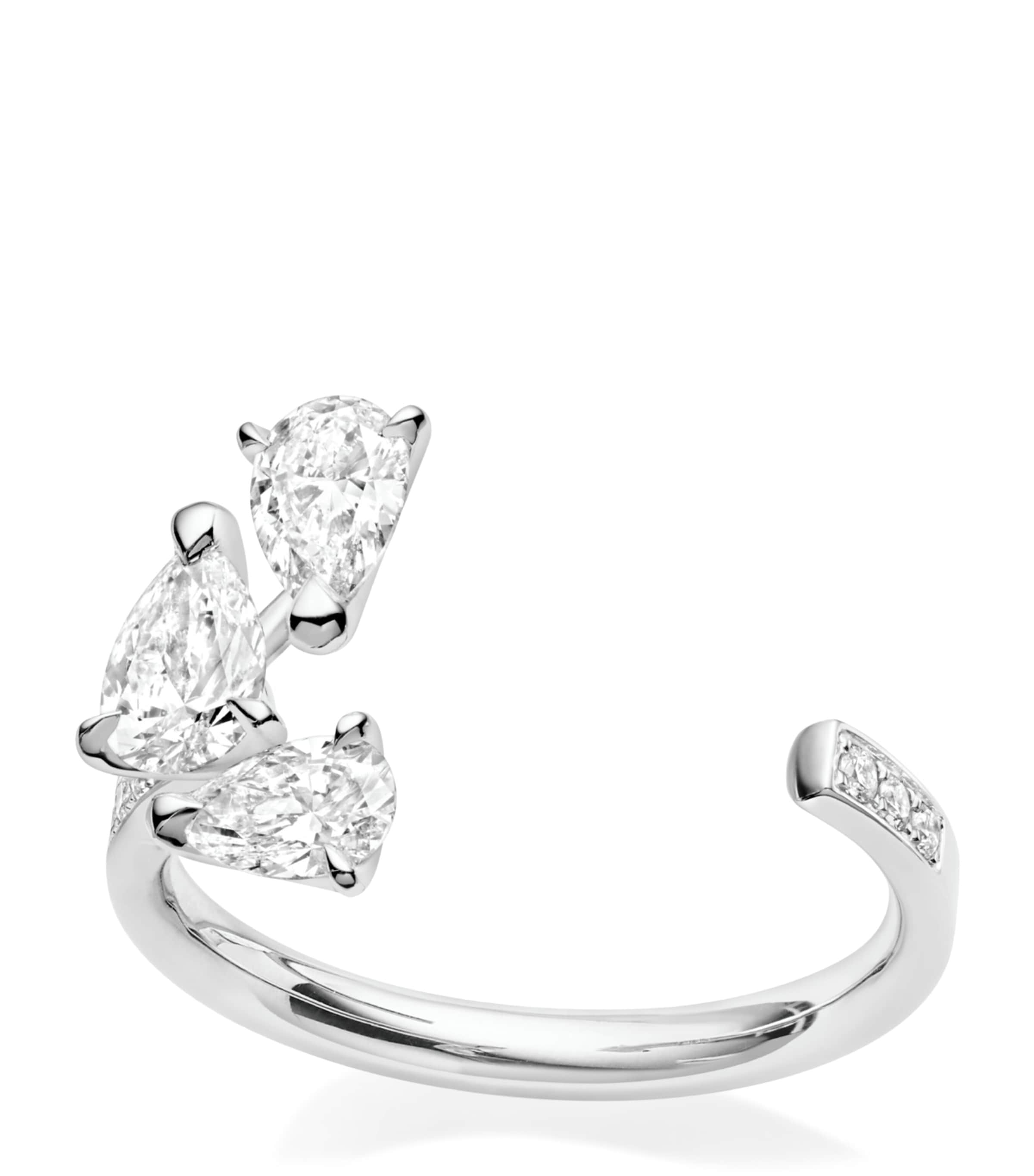 Repossi White Gold and Diamond Serti sur Vide Ring White Gold