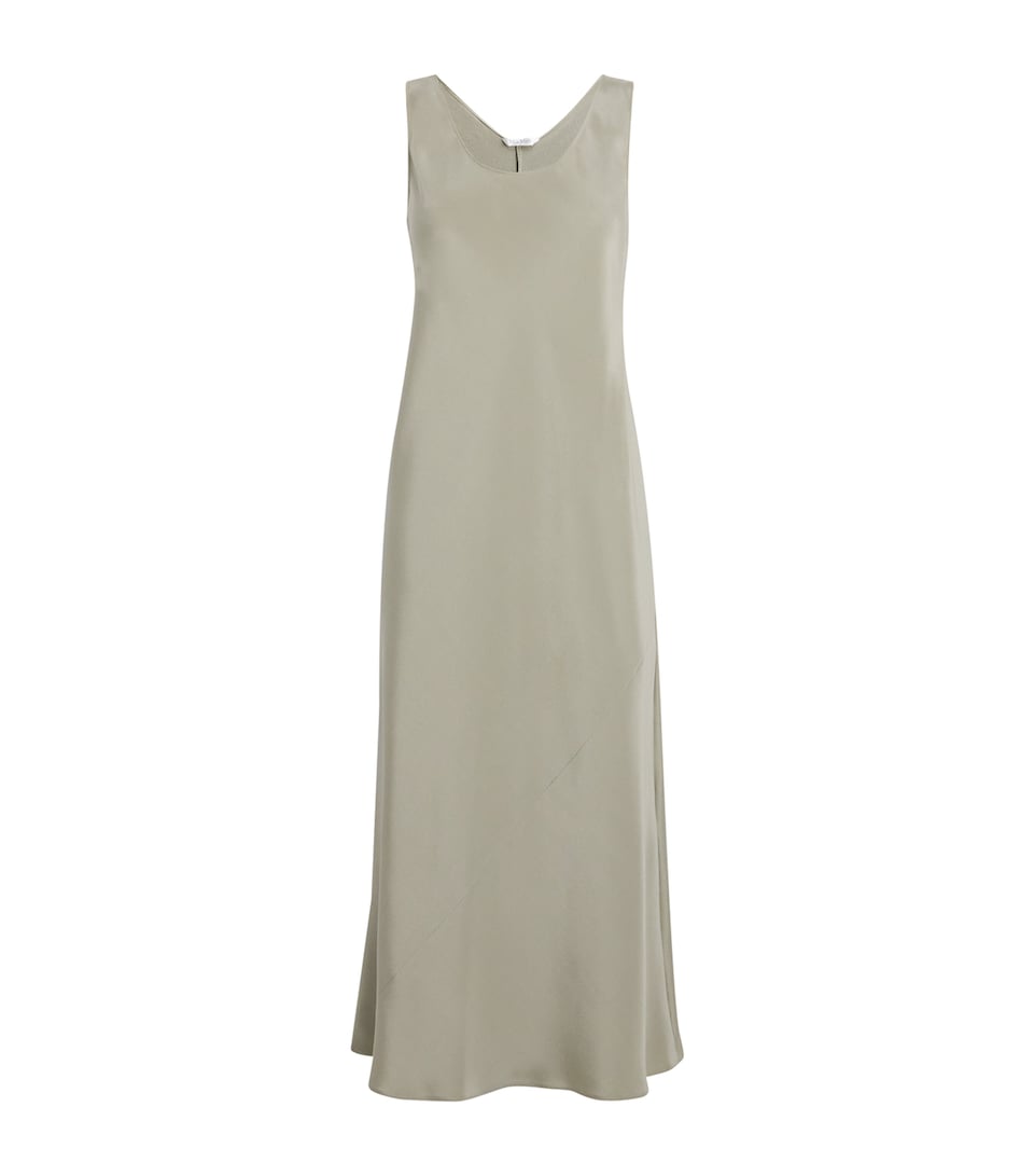 Silk Midi Dress