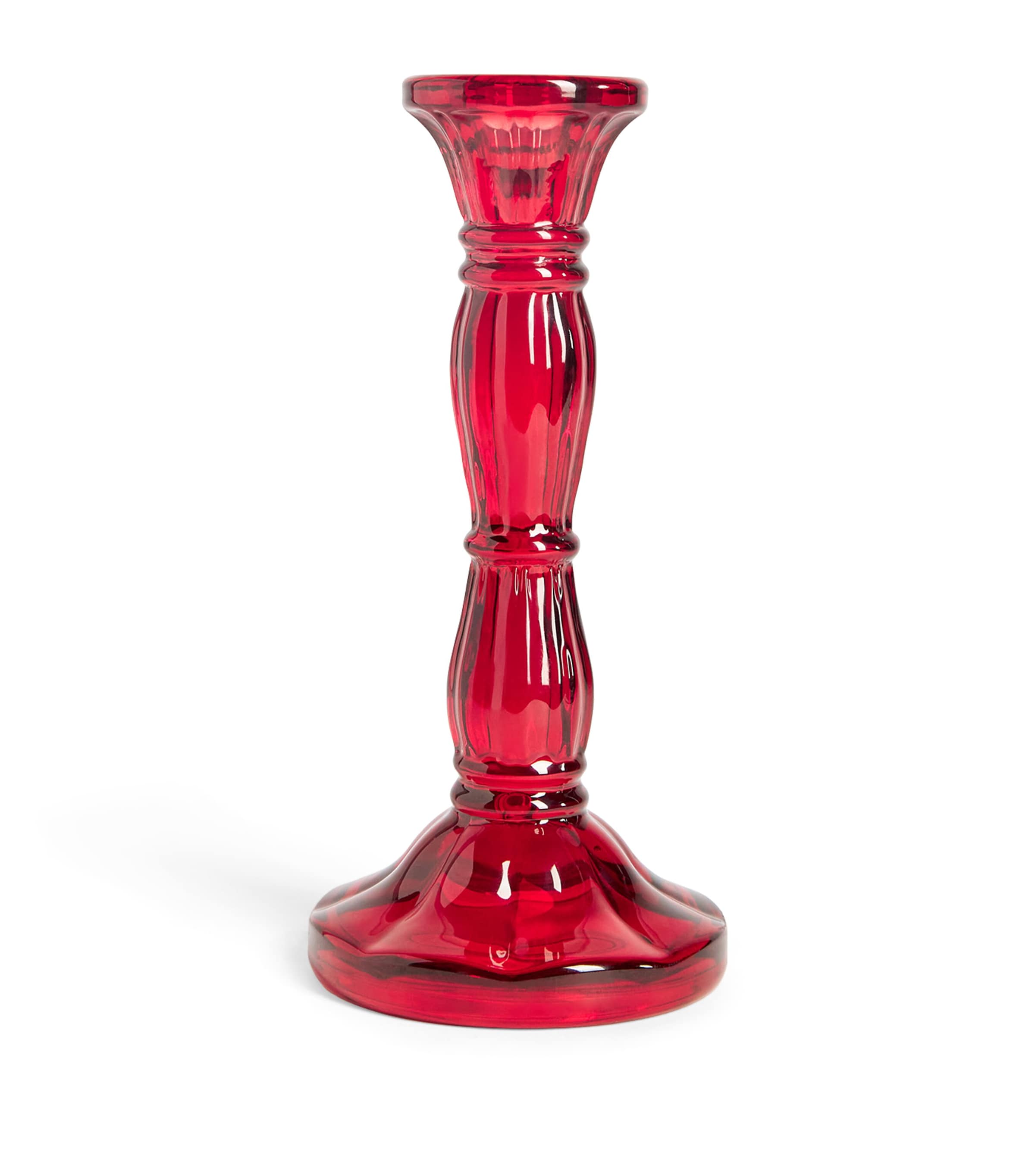 Harrods Glass Cabbage Tree Decoration Red