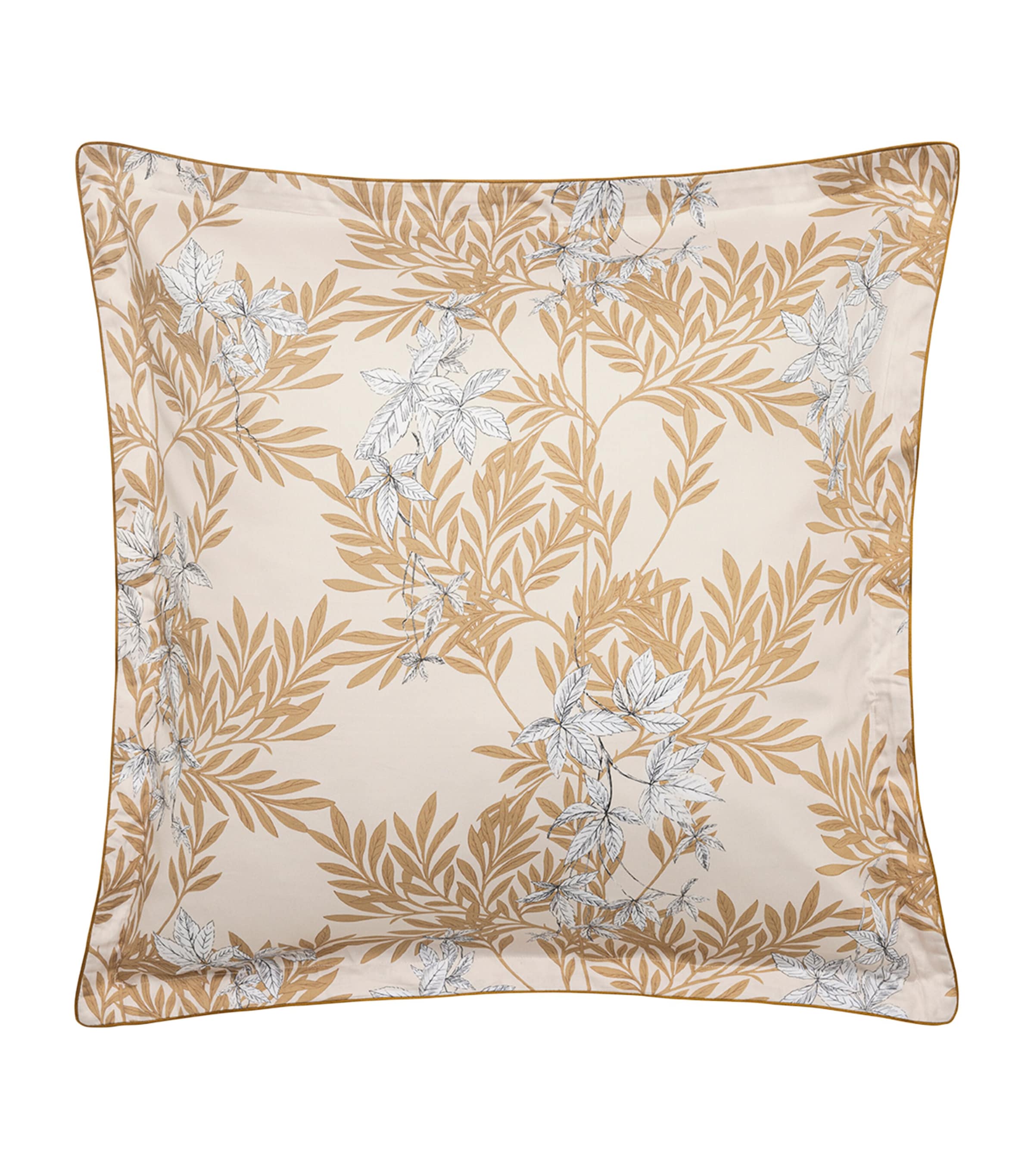 Alexandre Turpault Organic Cotton Promenade Square Pillowcase (65cm x 65cm) Medium Beige