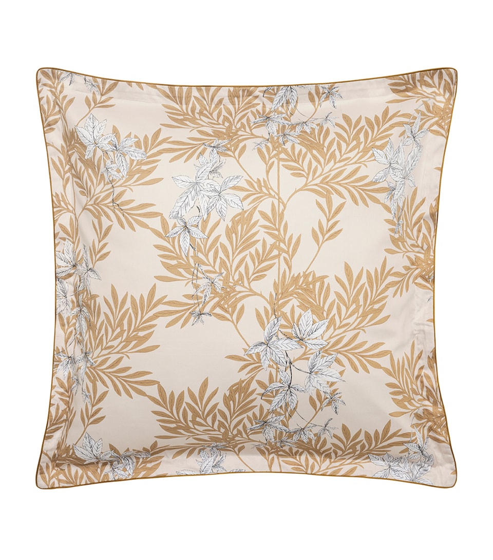 Alexandre Turpault Organic Cotton Promenade Square Pillowcase (65cm x 65cm) Medium Beige