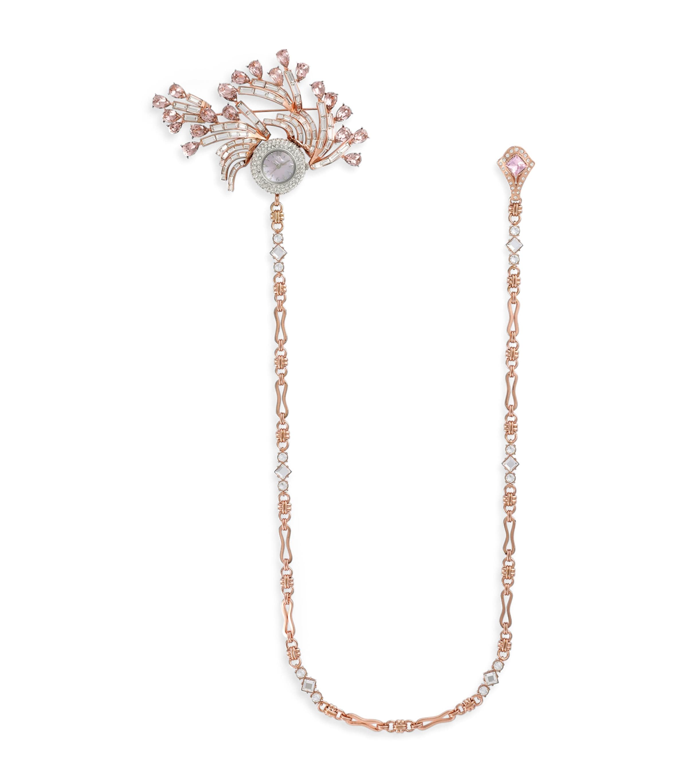 Dolce&Gabbana Rhinestone Watch Brooch Two Color