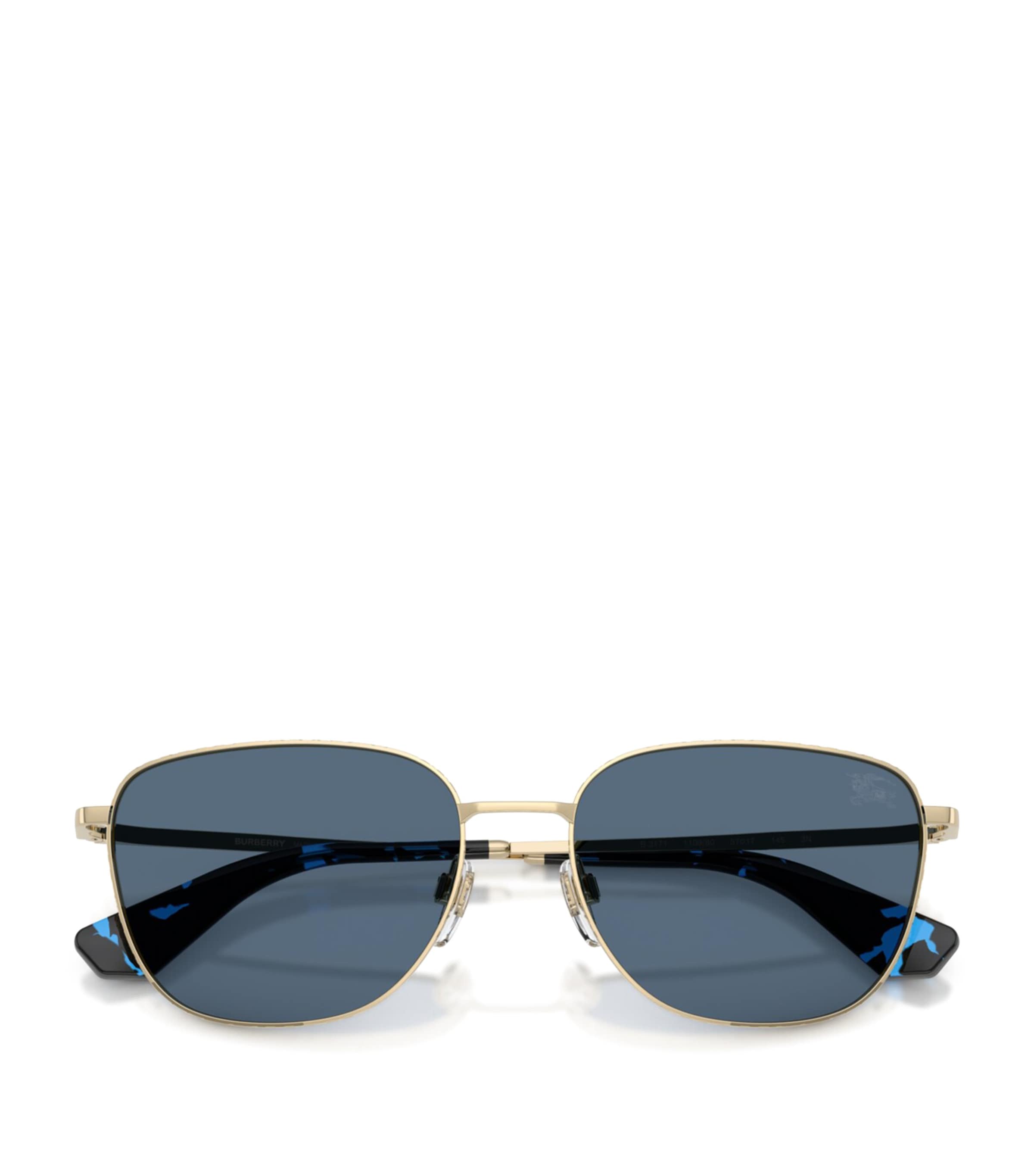 Burberry Metal BE3171 Square Sunglasses Gold