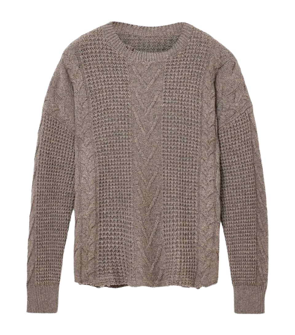 Wool-Organic Cotton Tenter Sweater