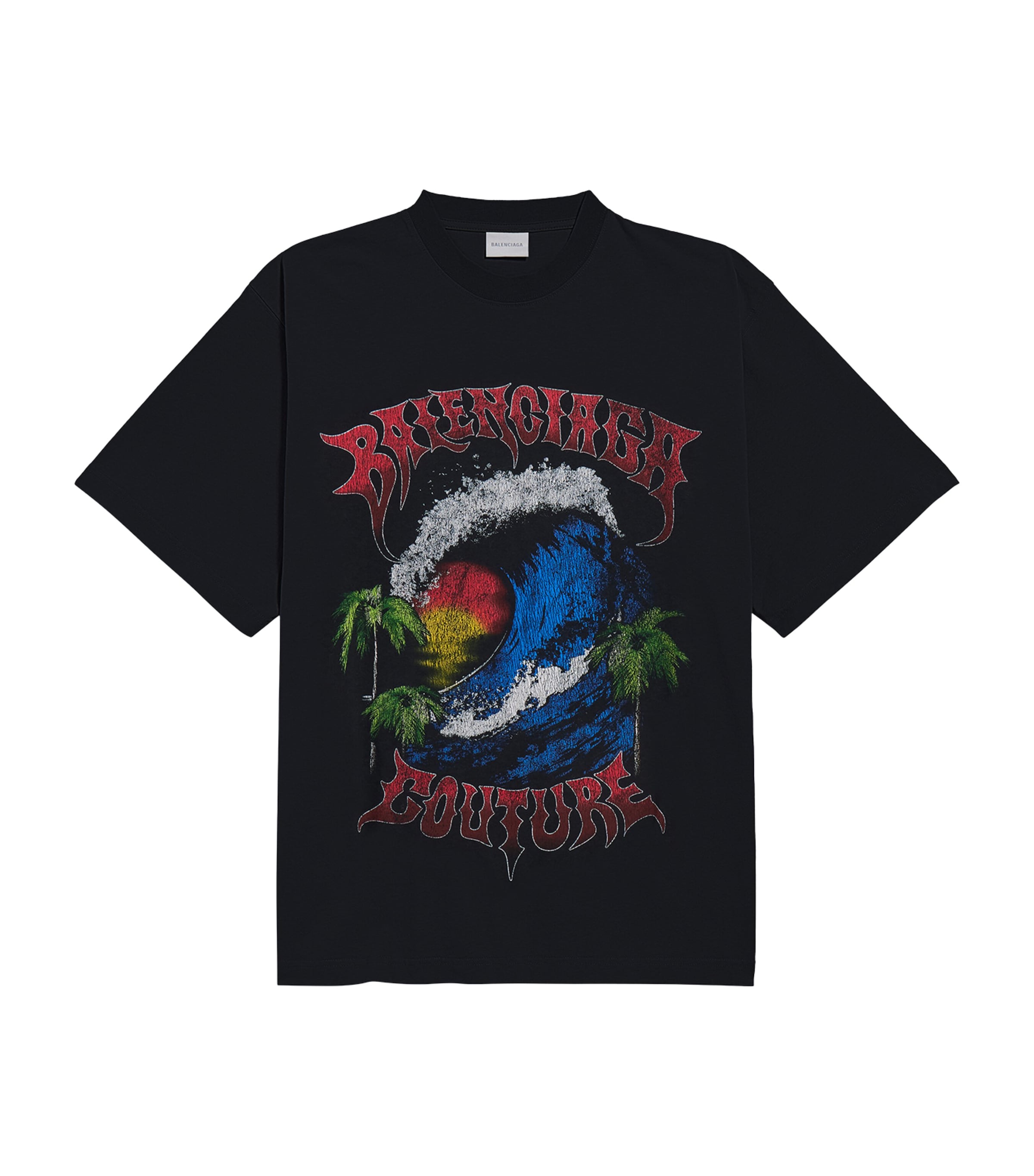 Balenciaga Mens Cotton Vintage Surfer T-Shirt