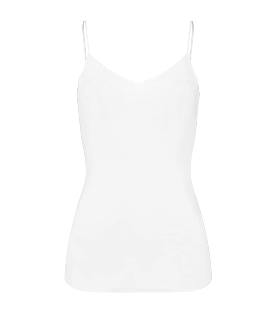 Hanro Womens Cotton Seamless Padded Camisole