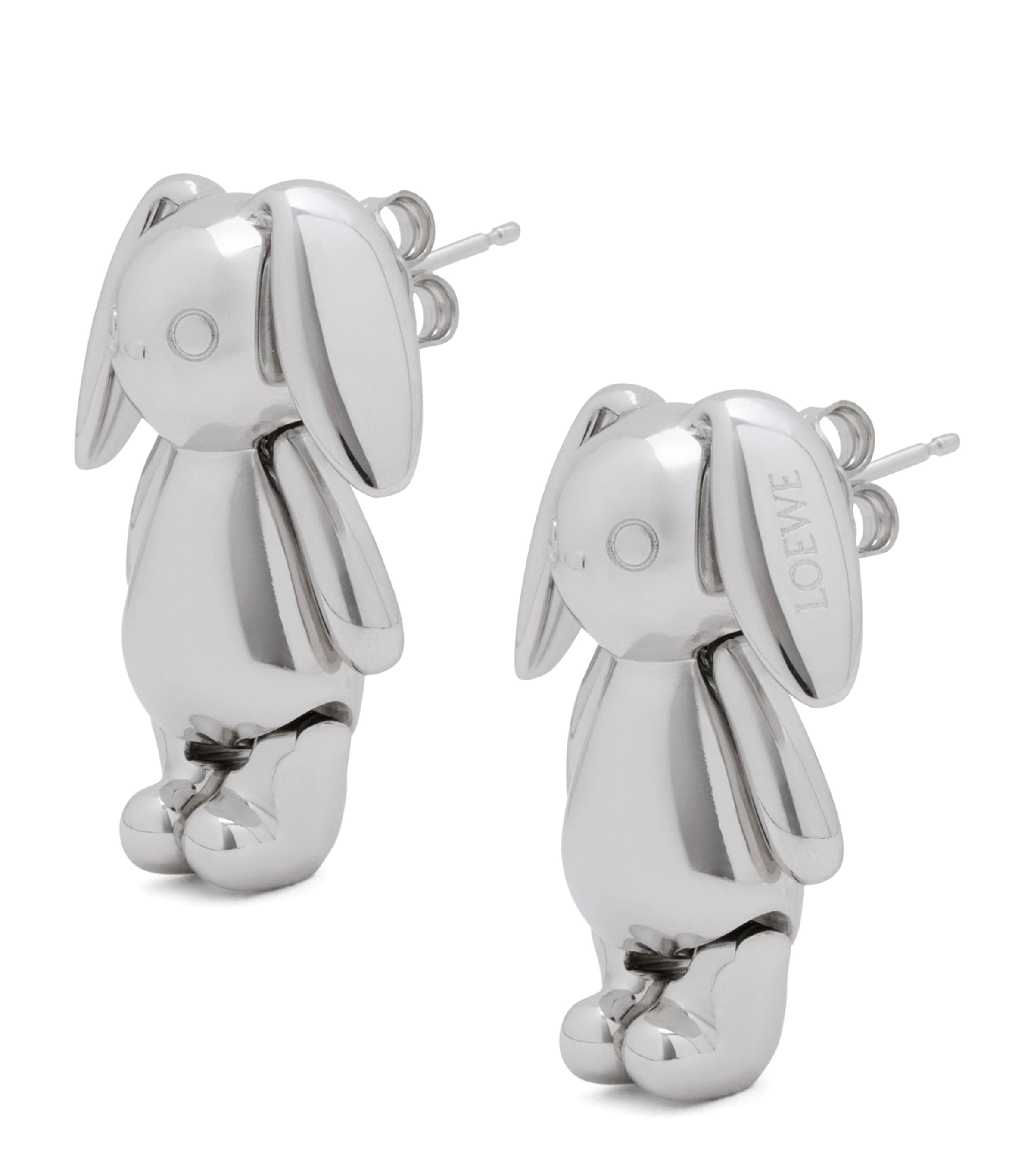 LOEWE x Cosima Von Bonin Bunny Earrings Silver