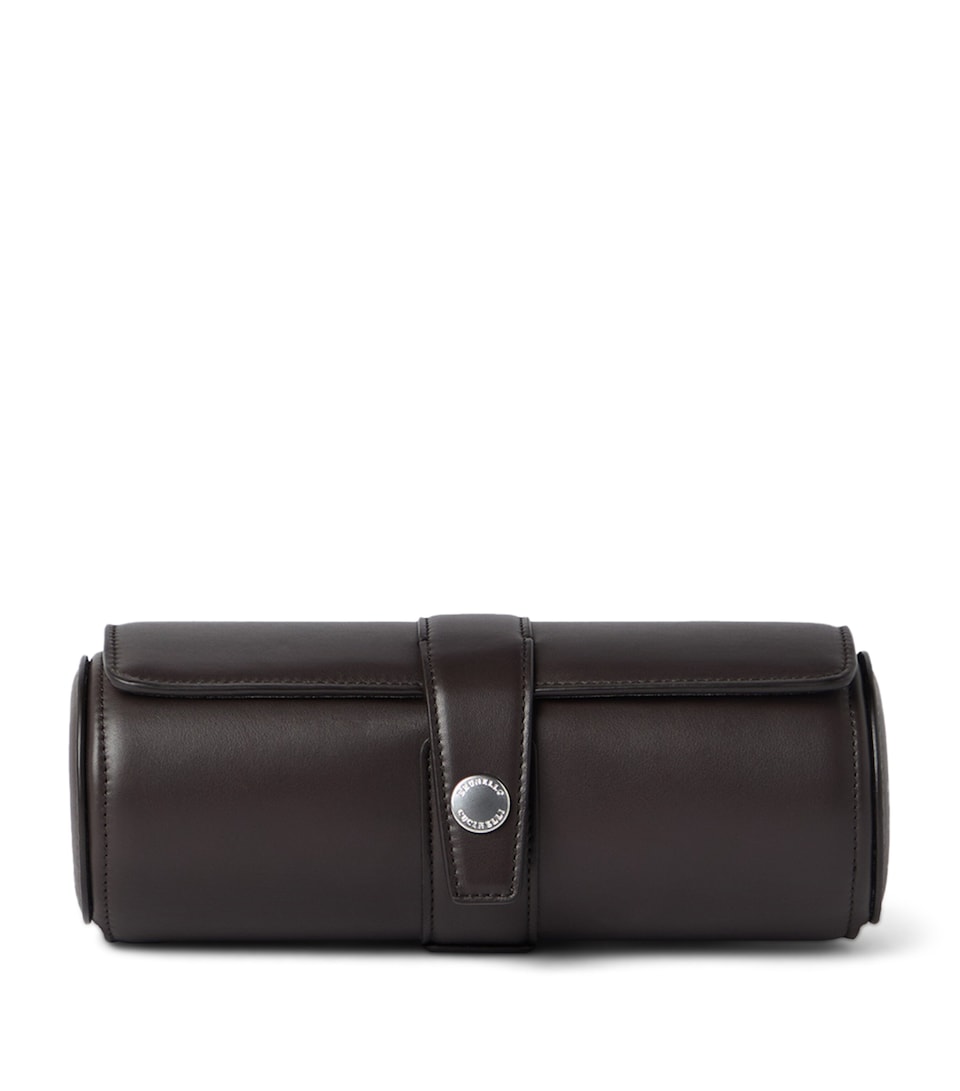 Brunello Cucinelli Calfskin 4-Slot Watch Box