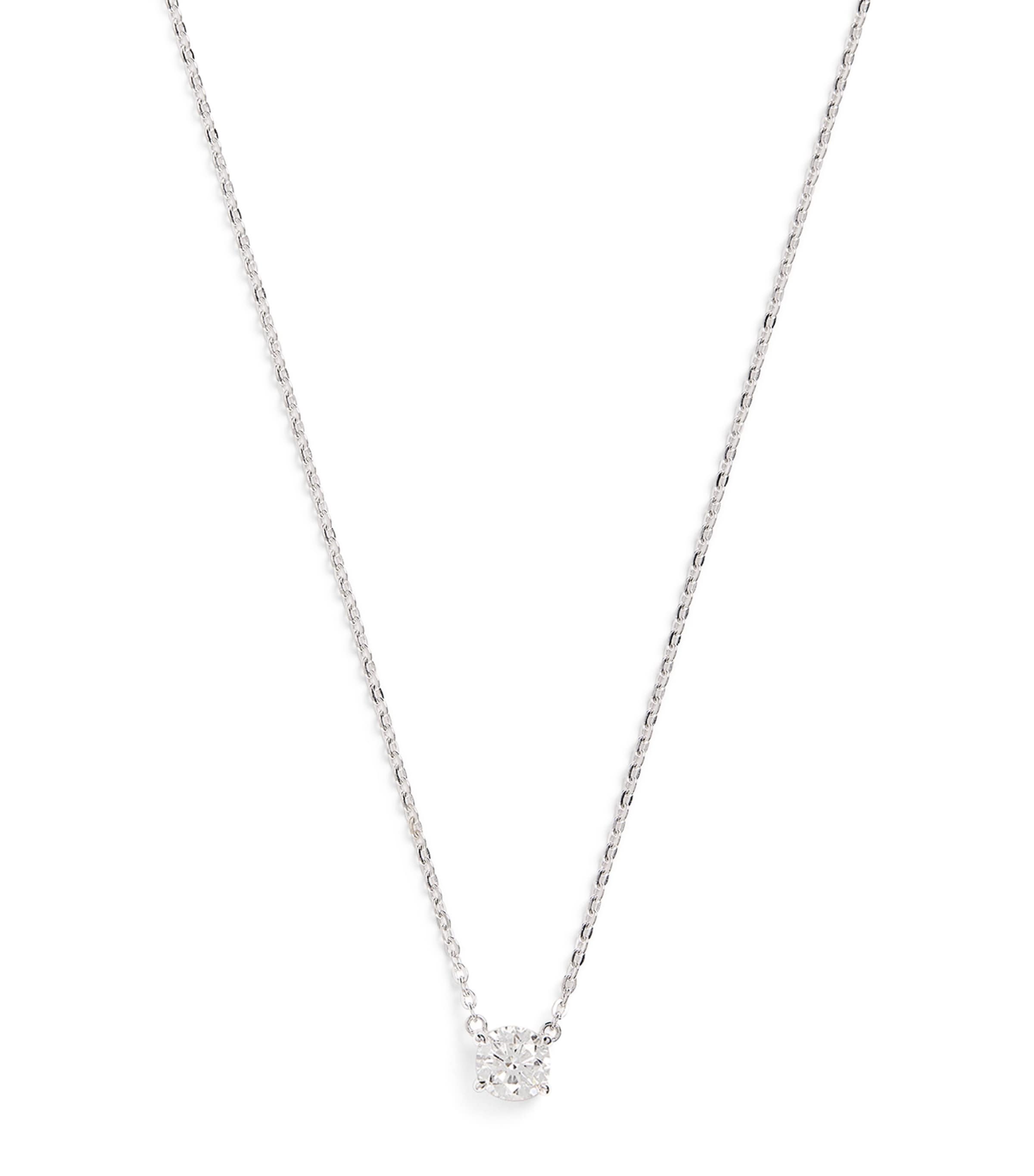 White Gold and Diamond Pendant Necklace (0.75ct)