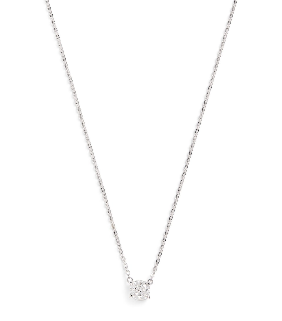 White Gold and Diamond Pendant Necklace (0.75ct)