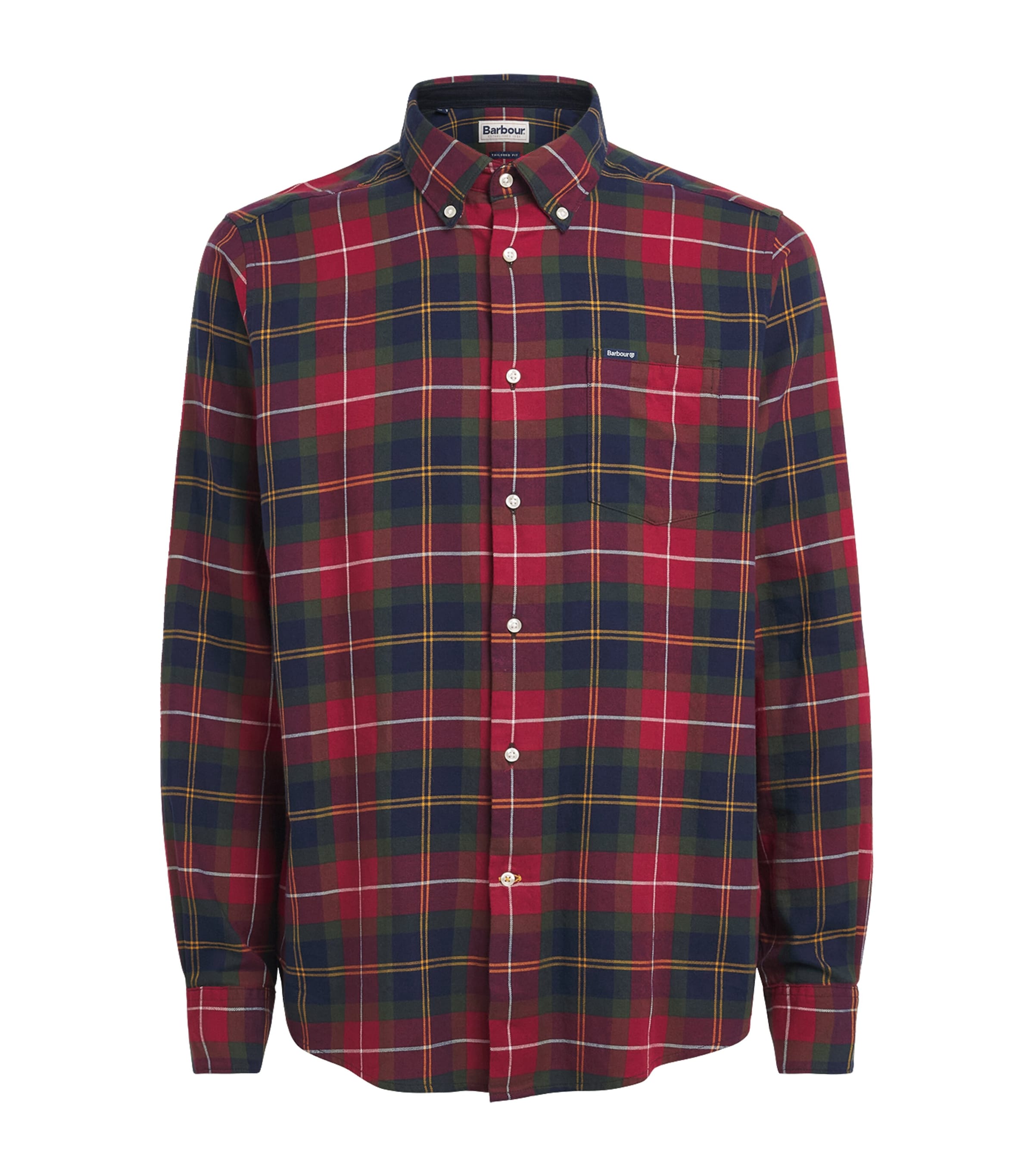 Barbour Mens Cotton Tartan Fortrose Shirt Winterberry Tartan