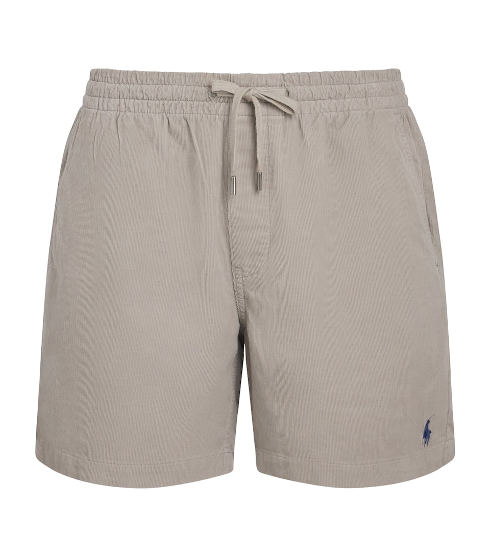 Polo Ralph Lauren Mens Cotton Corduroy Prepster Shorts Grey Dawn