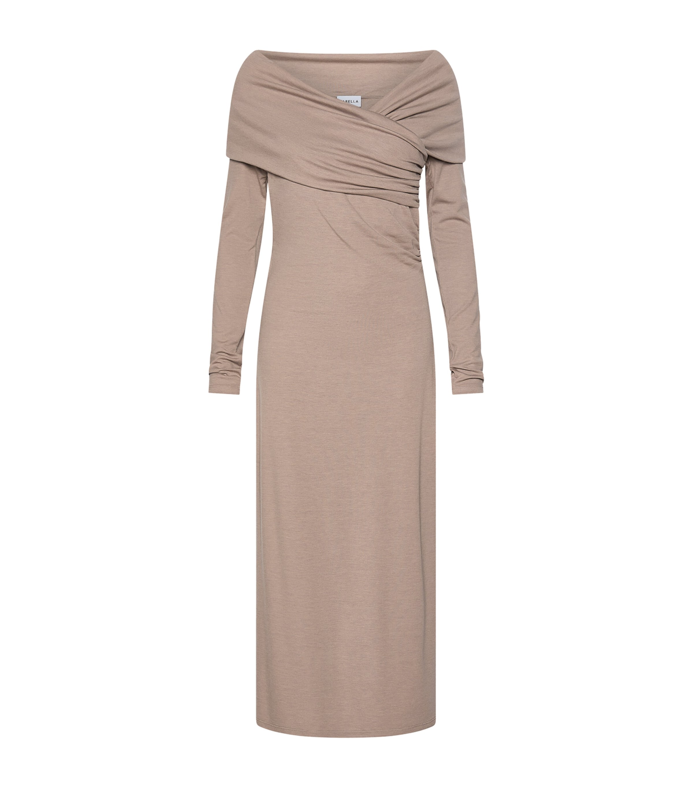Marella Womens Wool-Blend Midi Dress Turtledove