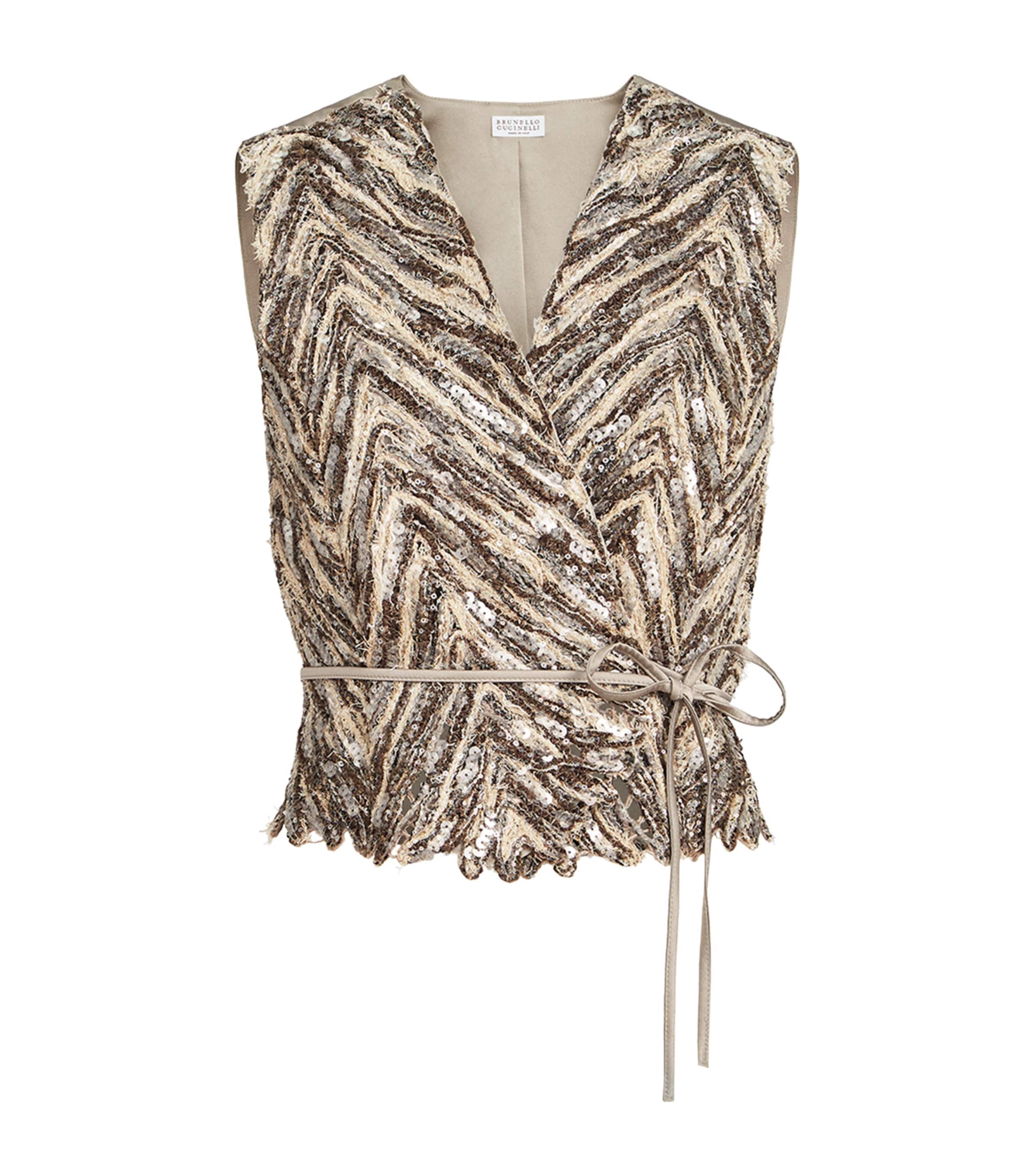 Knitted Sequin Vest