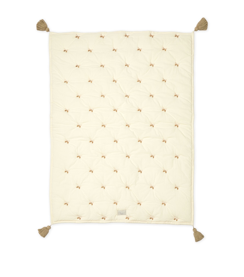 Embroidered Butterfly Blanket