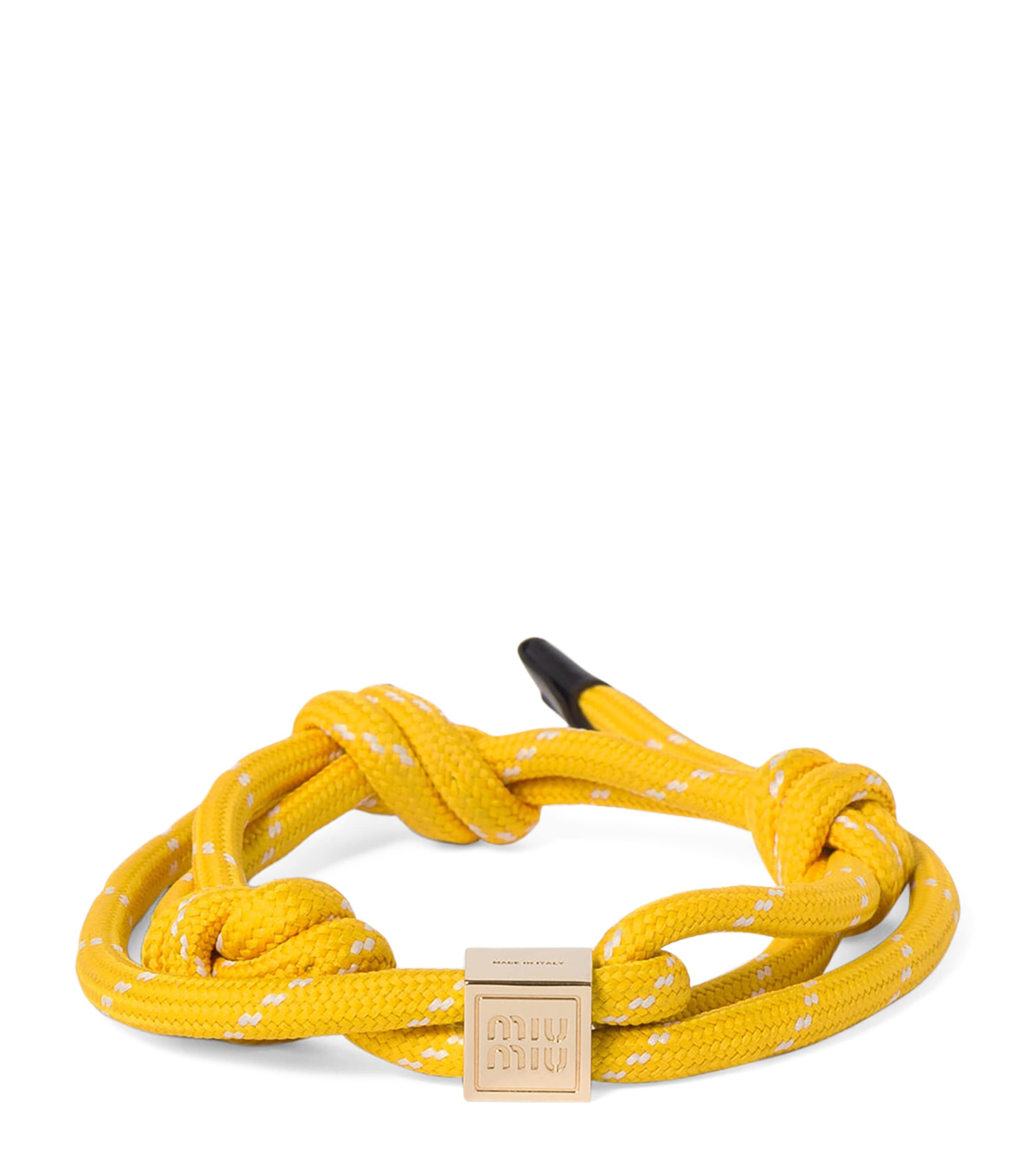 【関税&送料込】Miu Miu Orange Fabric Bracelet Miu Miu Orange Fabric Bracelet | italist