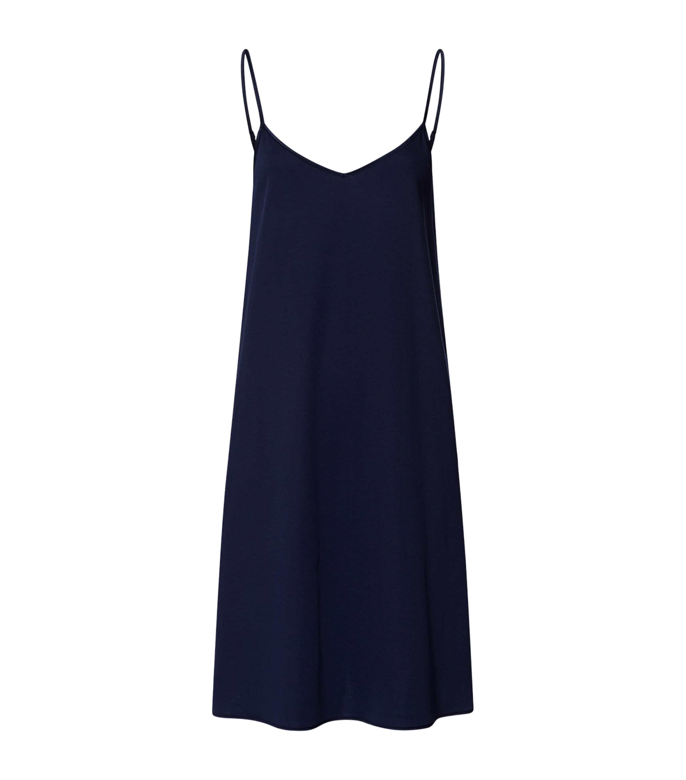 Hanro Womens Cotton Nightdress Deep Navy