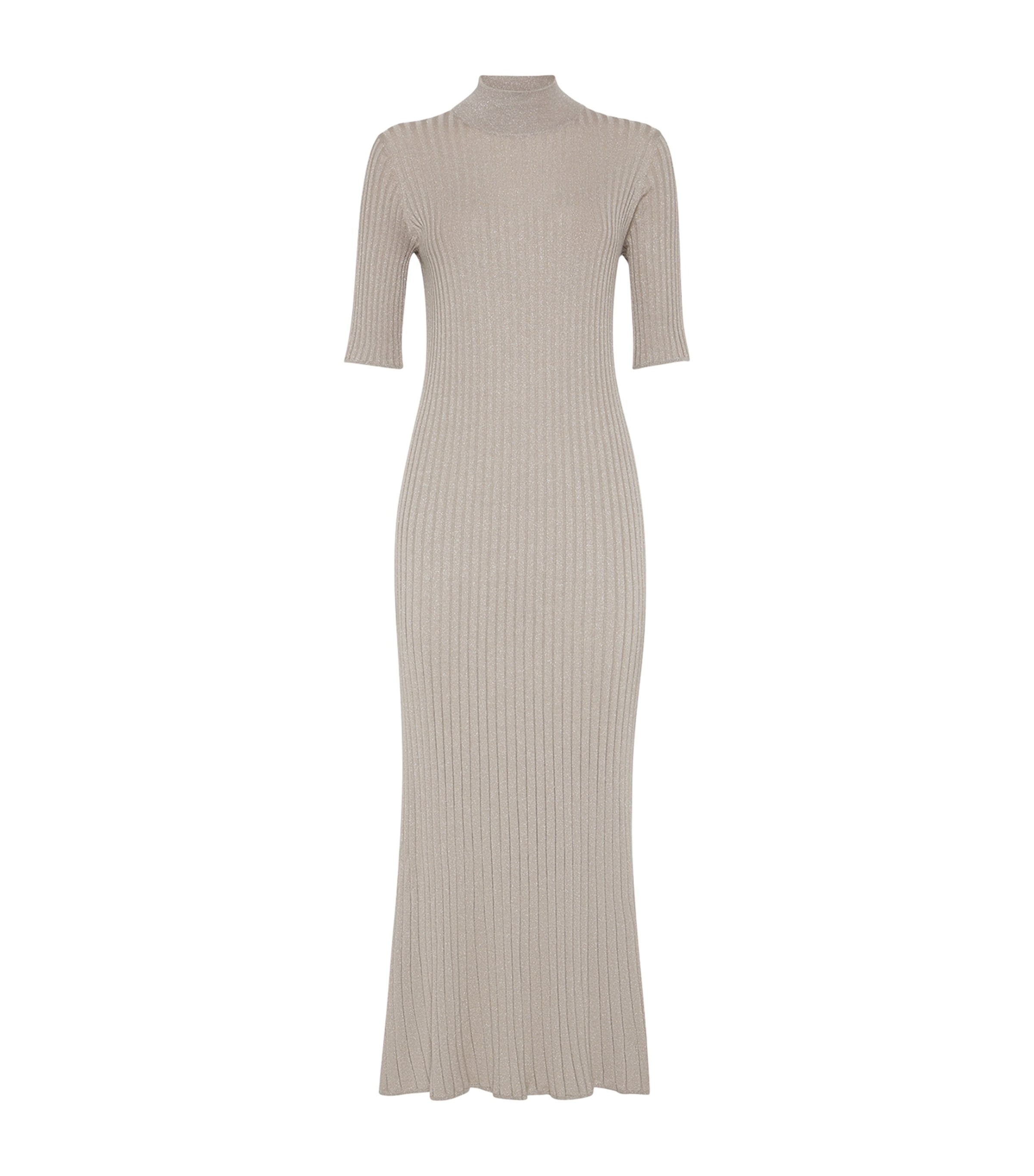 Cashmere-Blend Rib-Knit Maxi Dress