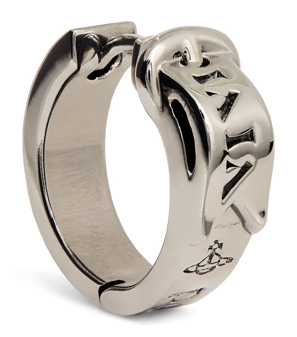Vivienne Westwood Bobby Single Hoop Earring Ruthenium