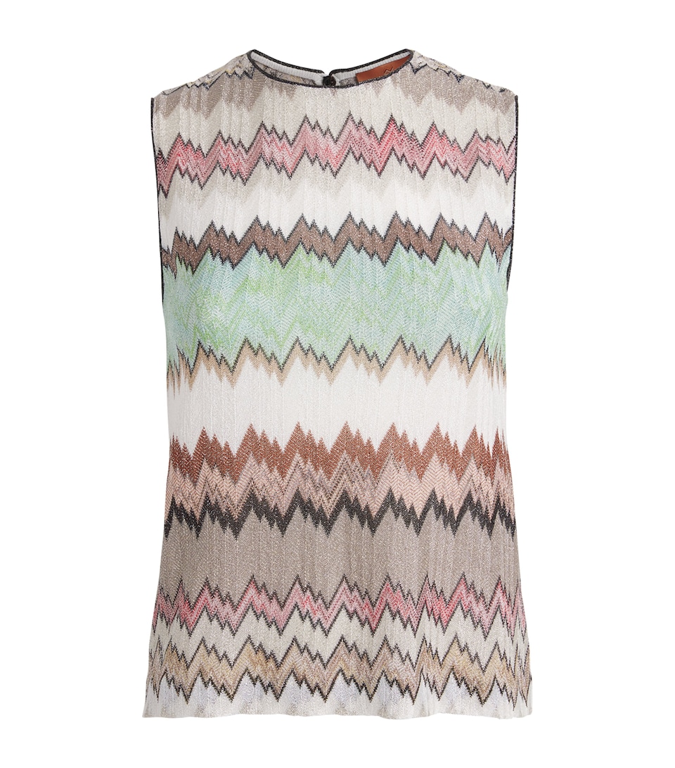 Knitted Snake Sleeveless Top