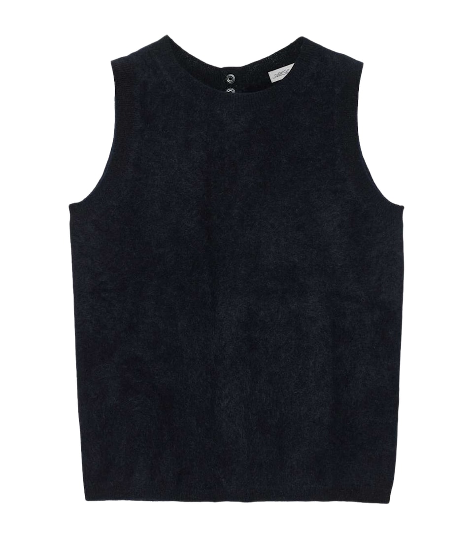 AllSaints Womens Cashmere Ada Tank Top Navy Blue