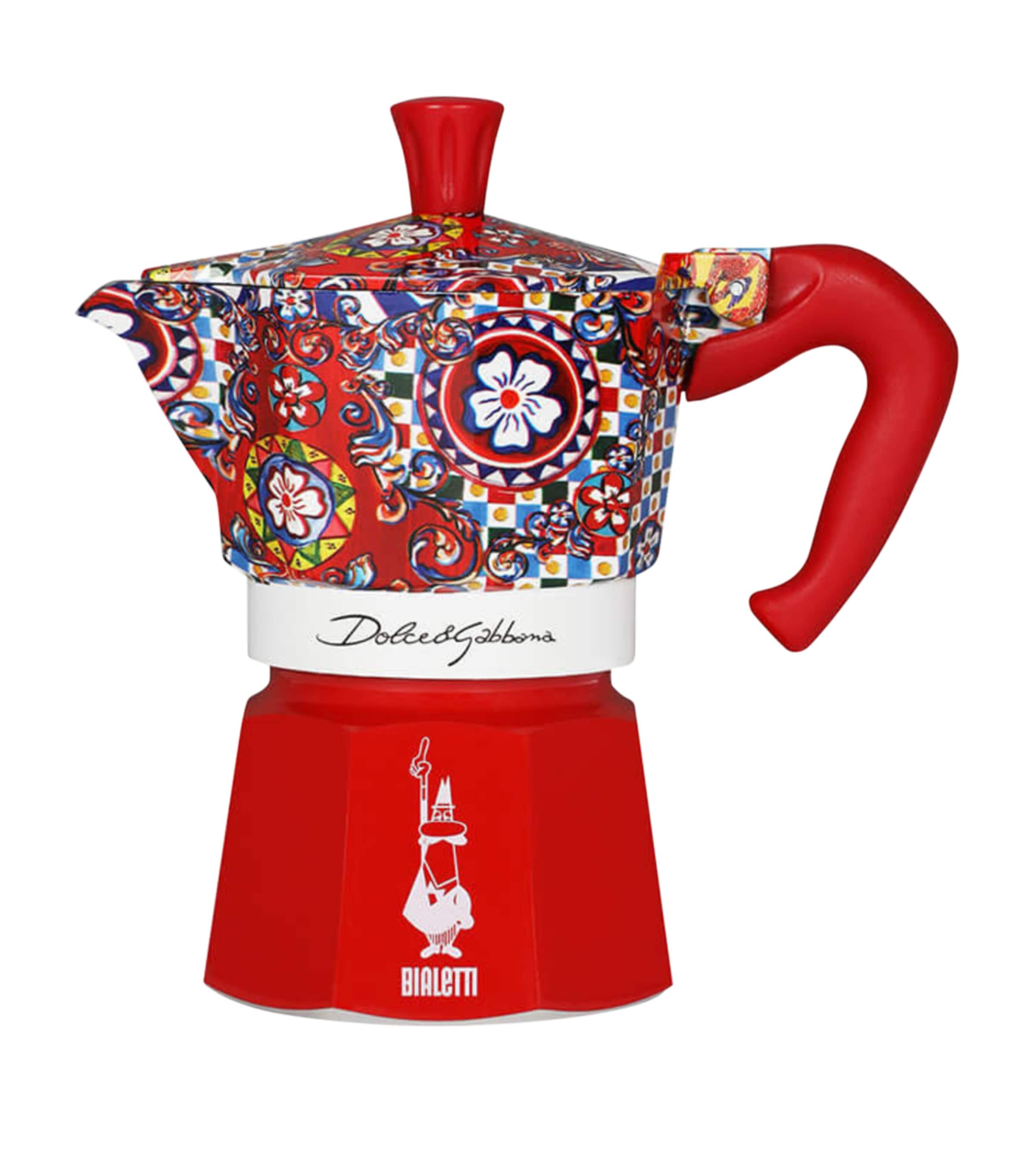 Bialetti x Dolce & Gabbana Moka Express 3-Cup Coffee Maker Multicoloured