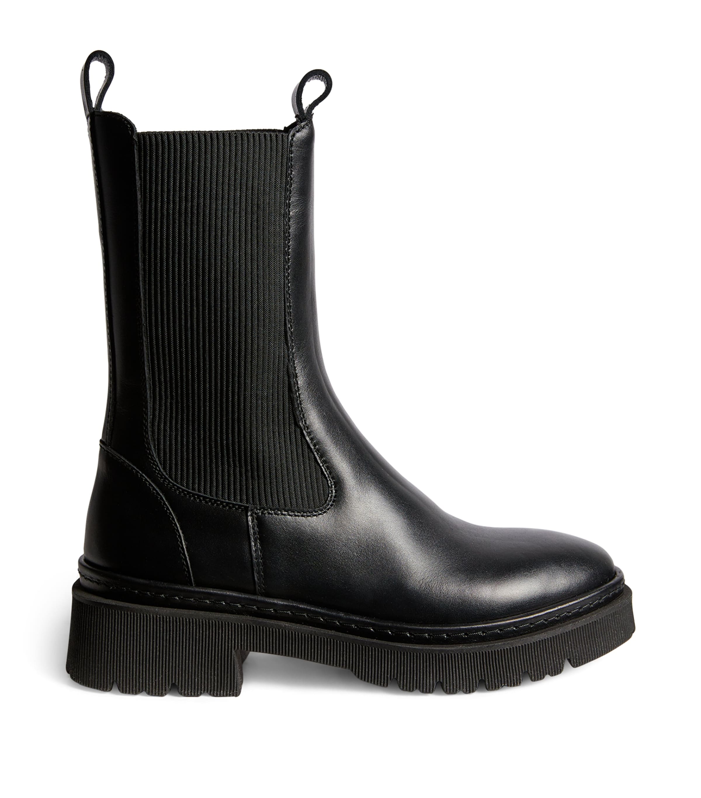 ブーツその他 Alexander Mcqueen Black Leather Chelsea Sofa Ankle Boots McQueen Leather Sofa Chelsea Boots | Harrods UK