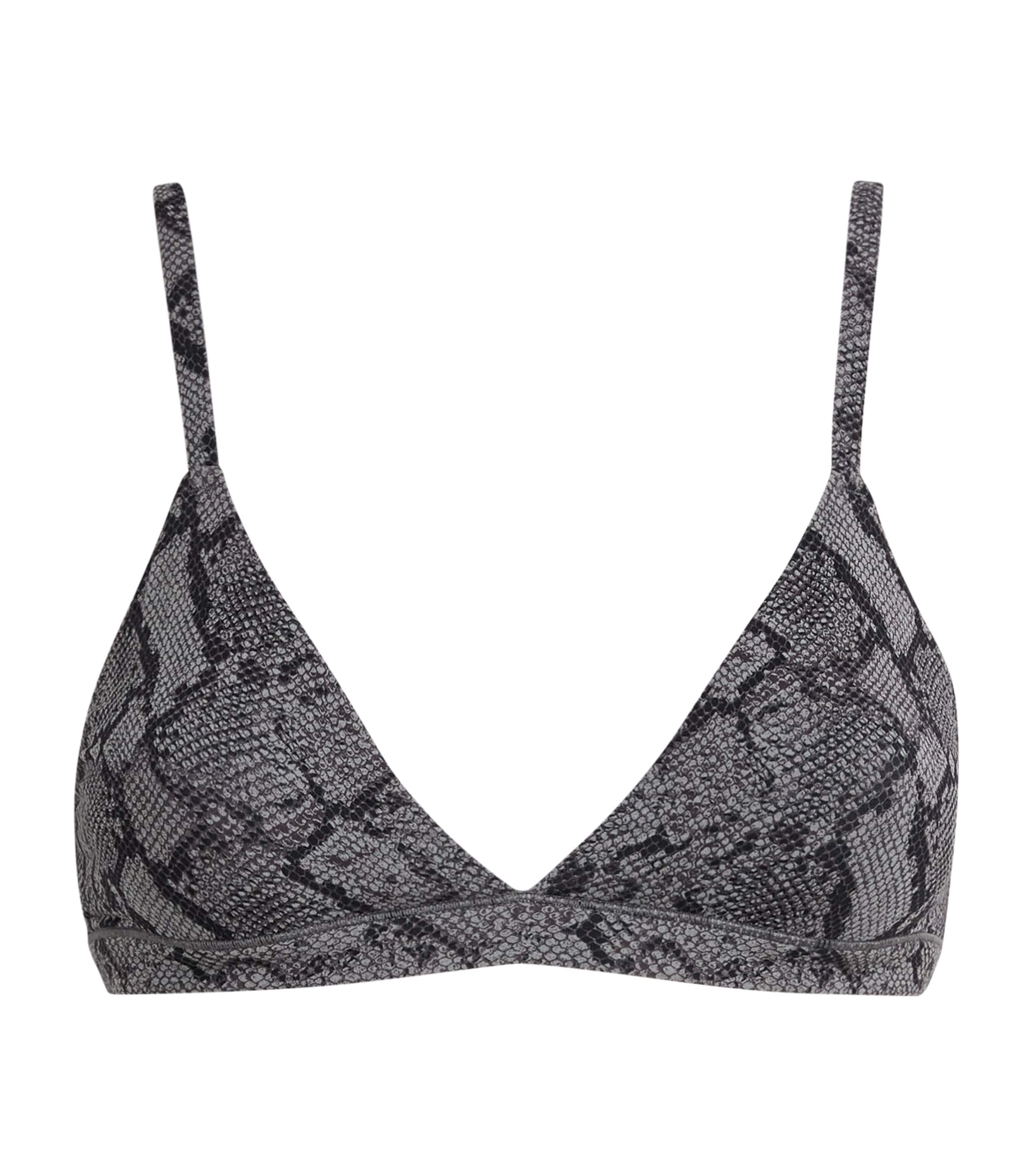 Fits Everybody Snakeskin Print Triangle Bralette