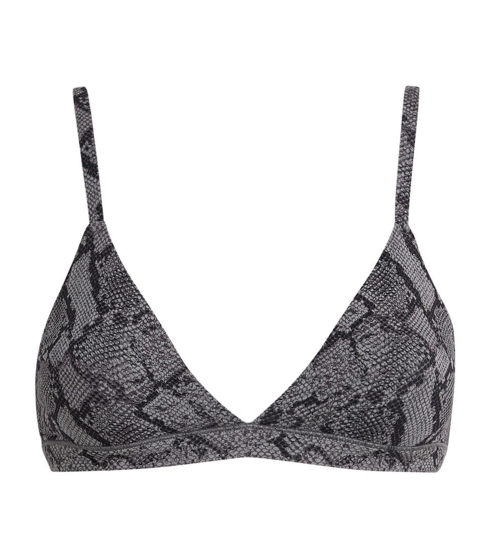 Fits Everybody Snakeskin Print Triangle Bralette
