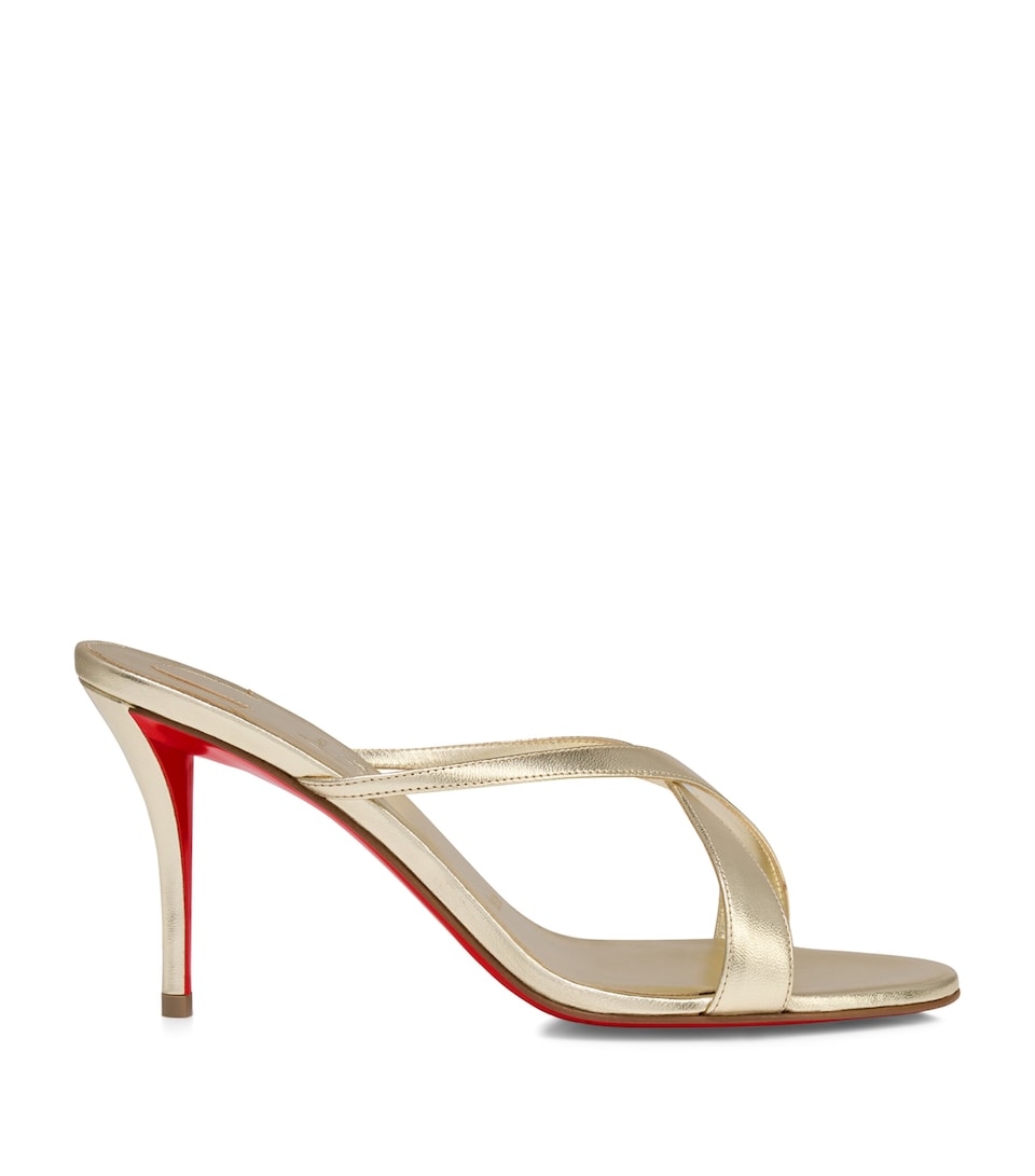 Christian Louboutin Strappy Nappa Leather Mules 80