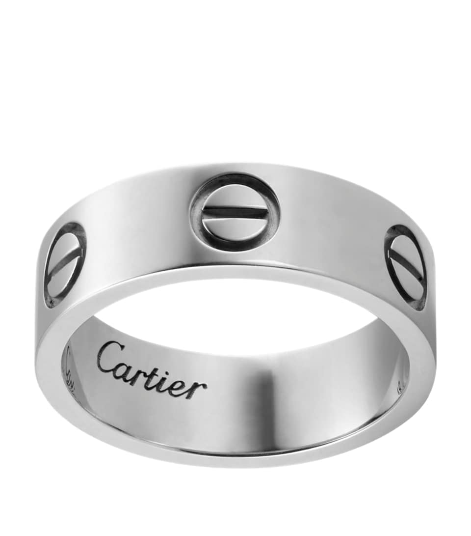 White Gold LOVE Ring