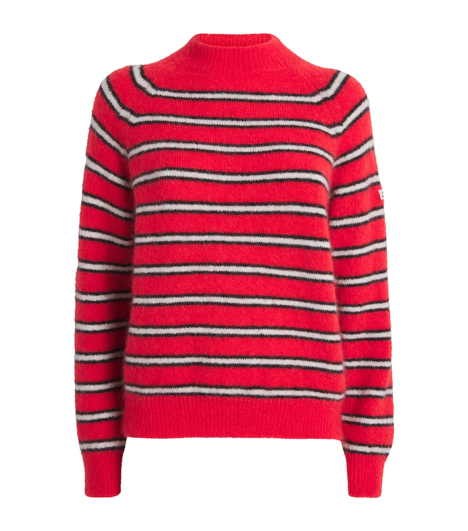Mohair-Blend Stripe Sweater