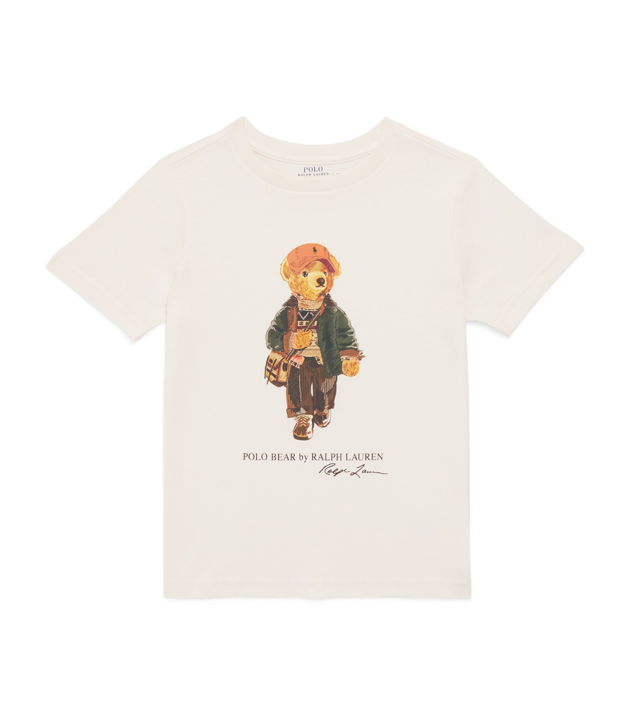 Ralph Lauren Kids Cotton Polo Bear T-Shirt (2-7 Years) Estate Cream