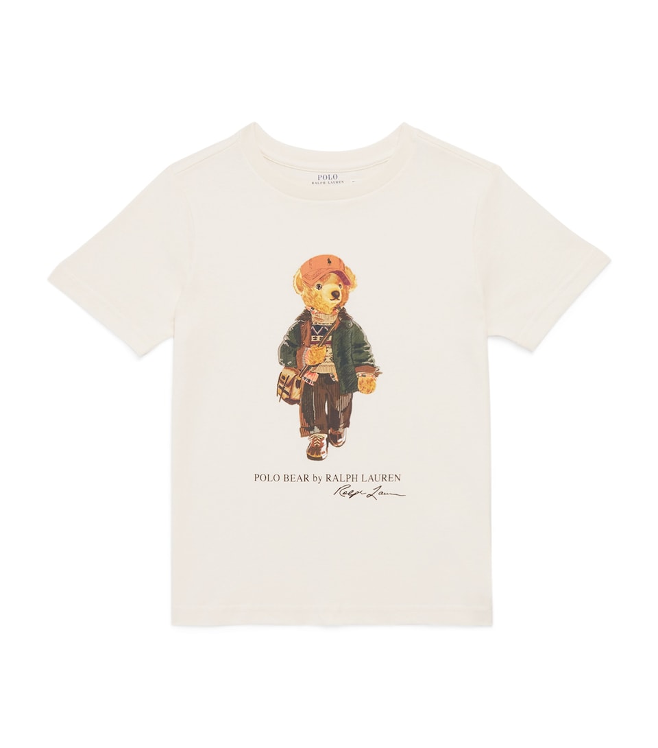 Ralph Lauren Kids Cotton Polo Bear T-Shirt (2-7 Years) Estate Cream