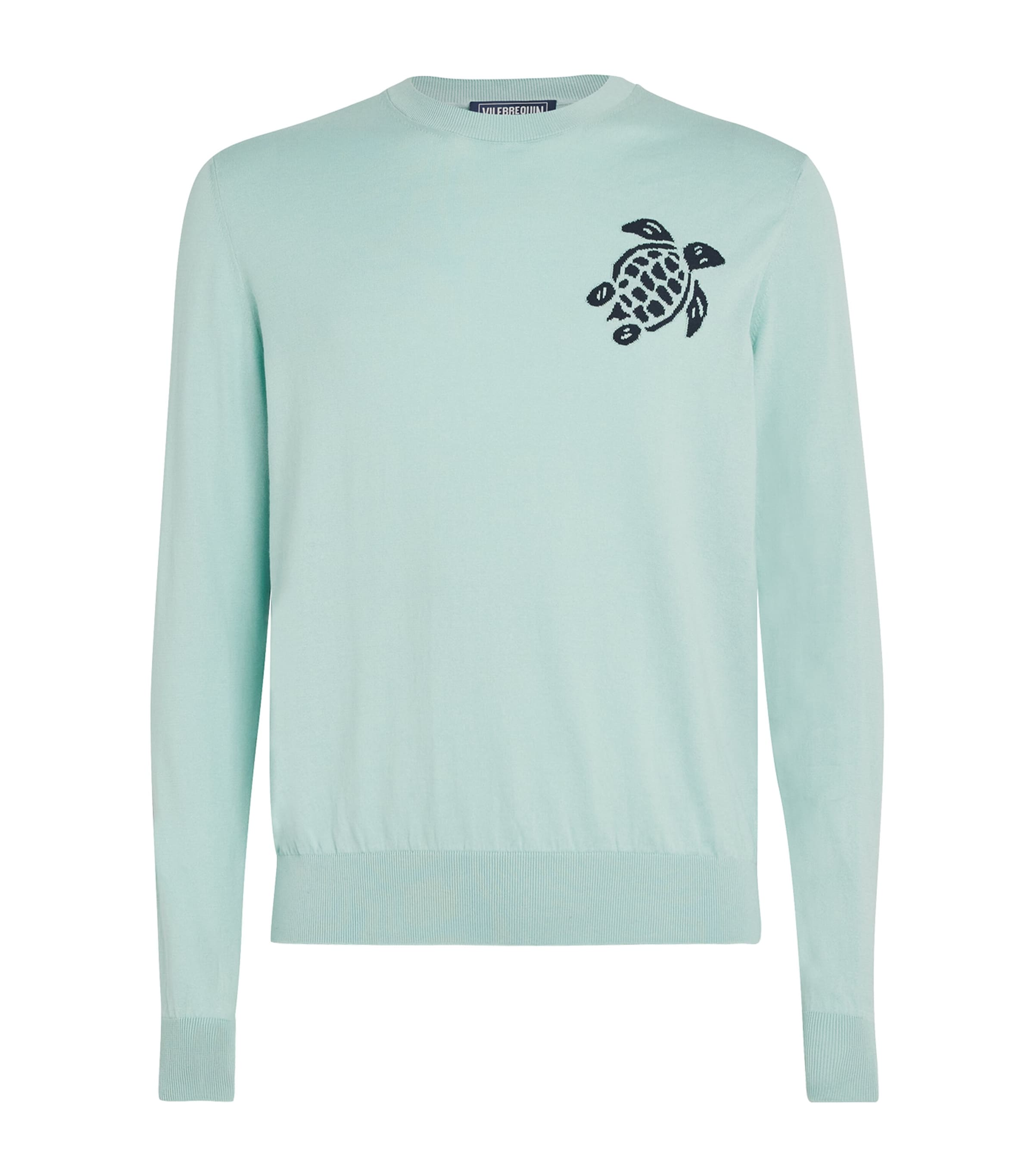 Cotton Turtle Jacquard Sweater