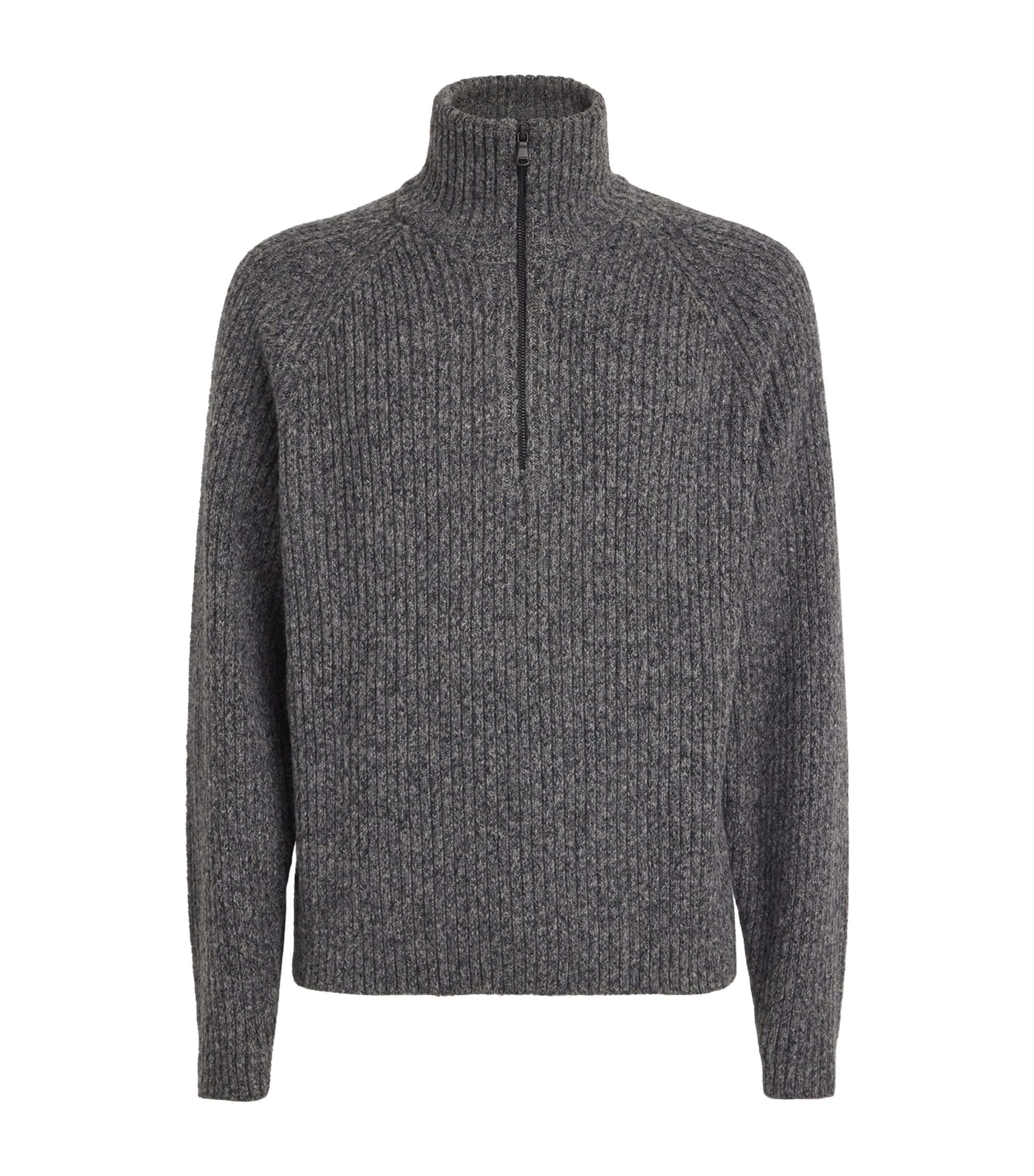 Wool-Blend Victor Half-Zip Sweater