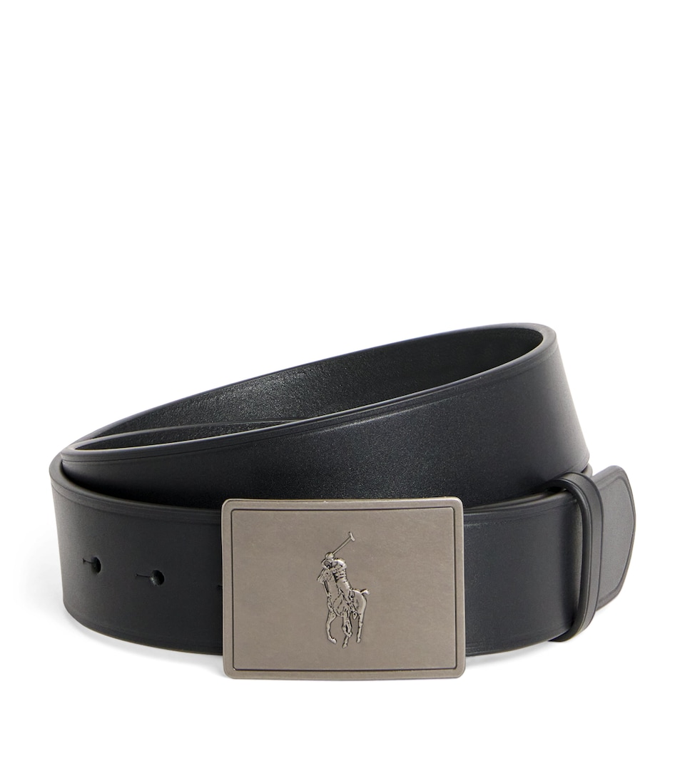 Leather Polo Pony Belt