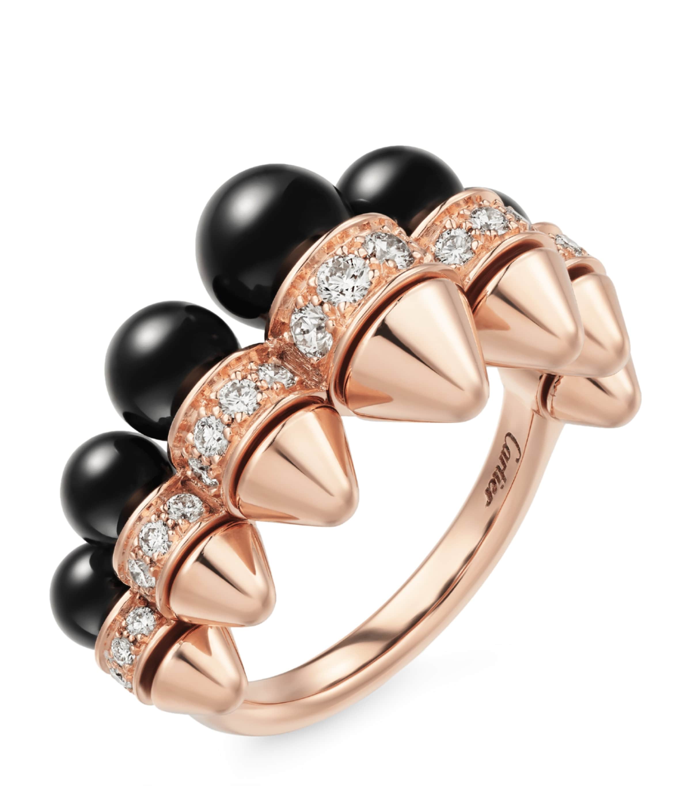Rose Gold, Onyx and Diamond Clash de Cartier Ring