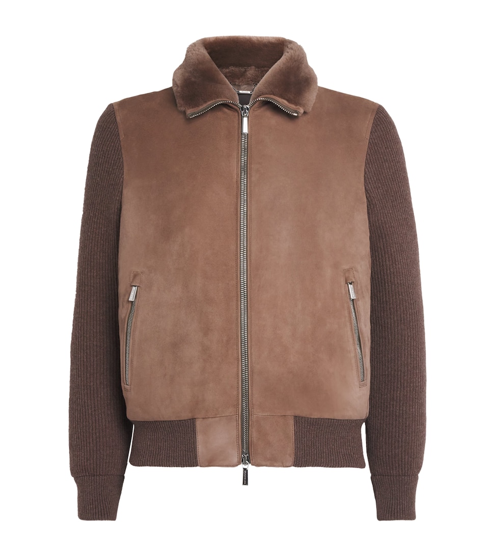 Shearling-Down Campiglio Bomber Jacket