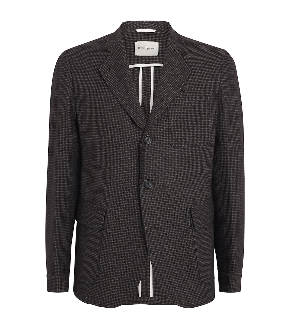 Wool-Blend Puppytooth Solms Blazer