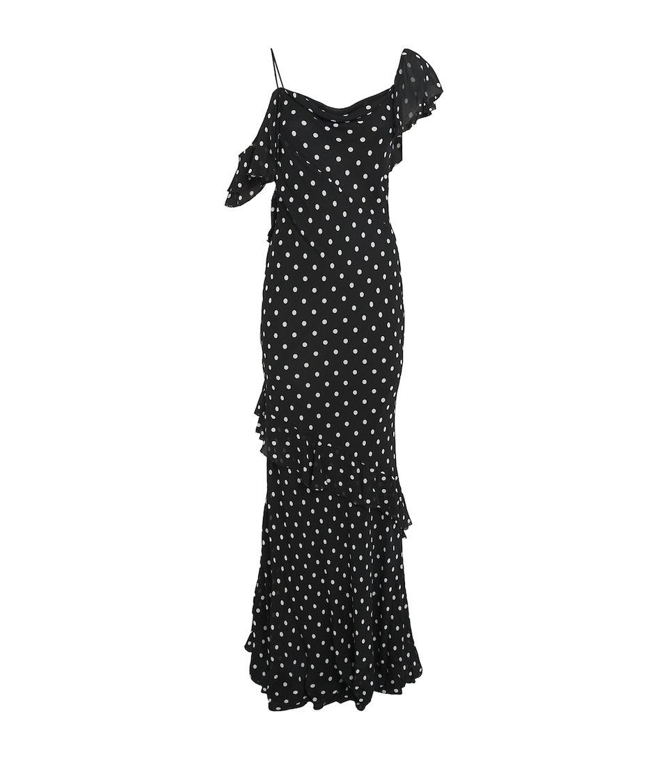 Polka-Dot Maxi Dress