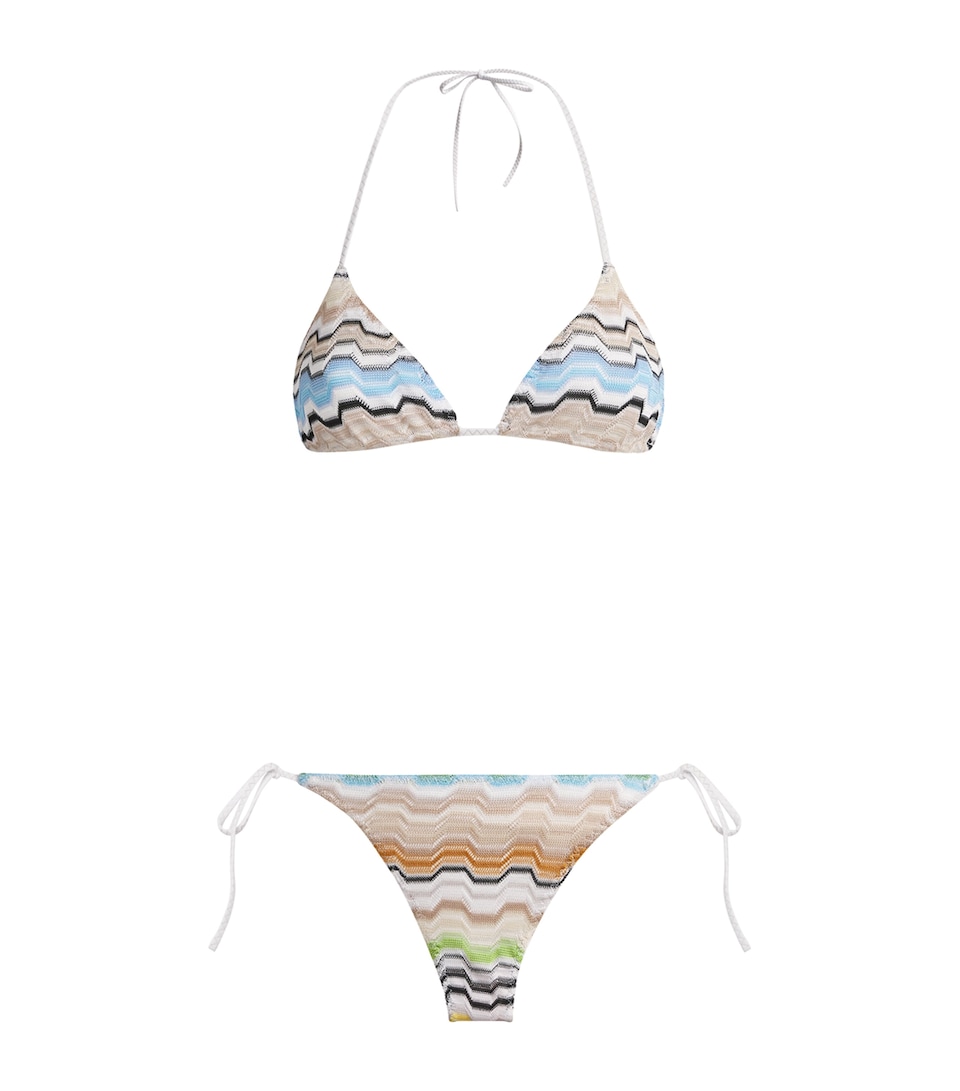 Missoni Womens Zigzag Triangle Bikini Smsnp Multicolor