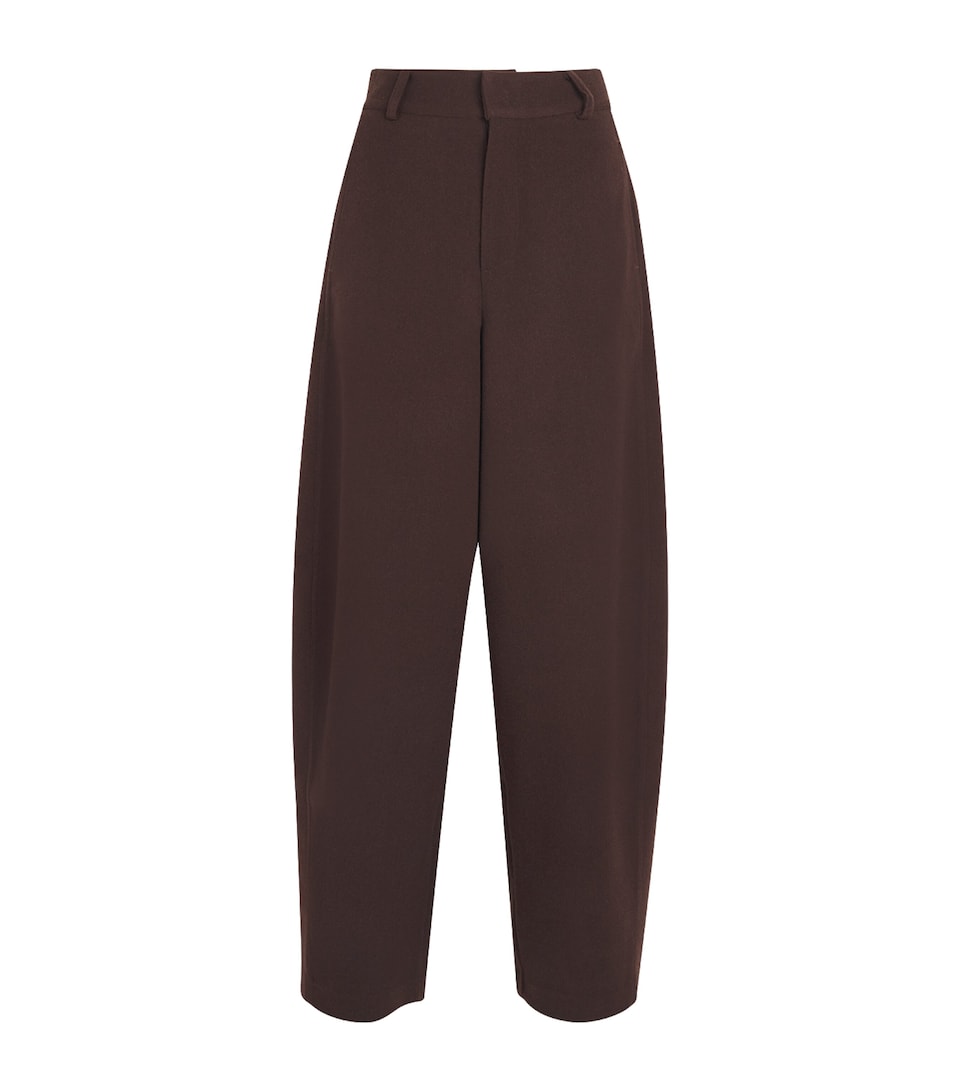 Source Unknown Womens Hopsack Klive Barrel Trousers Br