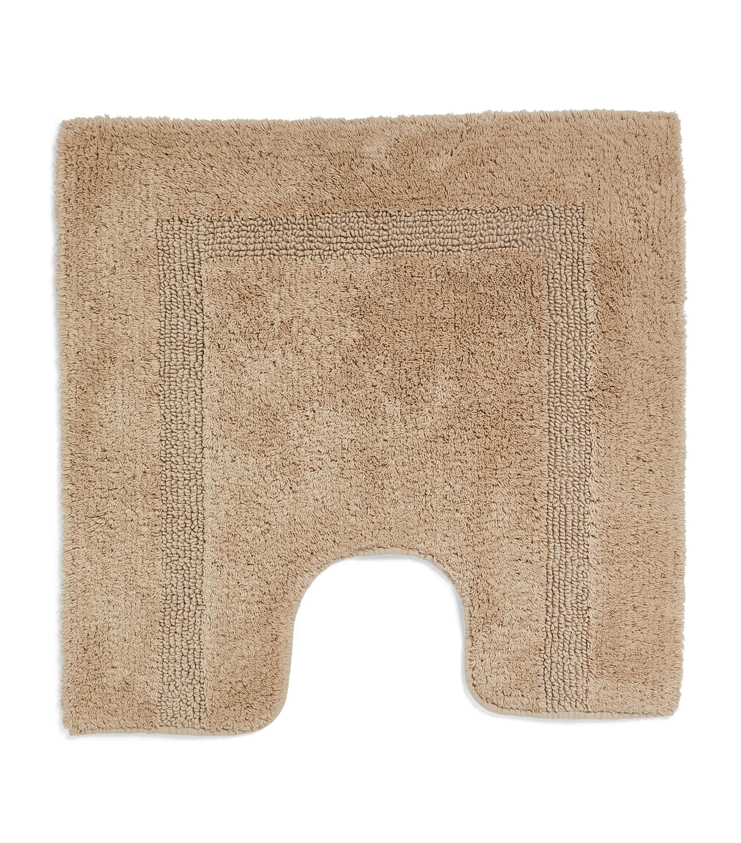 Abyss & Habidecor Cotton Reversible Pedestal Bath Mat (60cm x 60cm) Linen