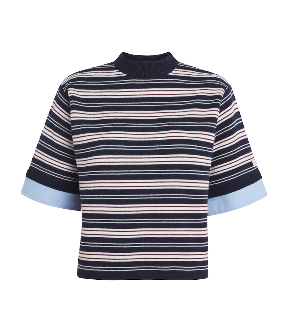 Cropped Stripe Sweater