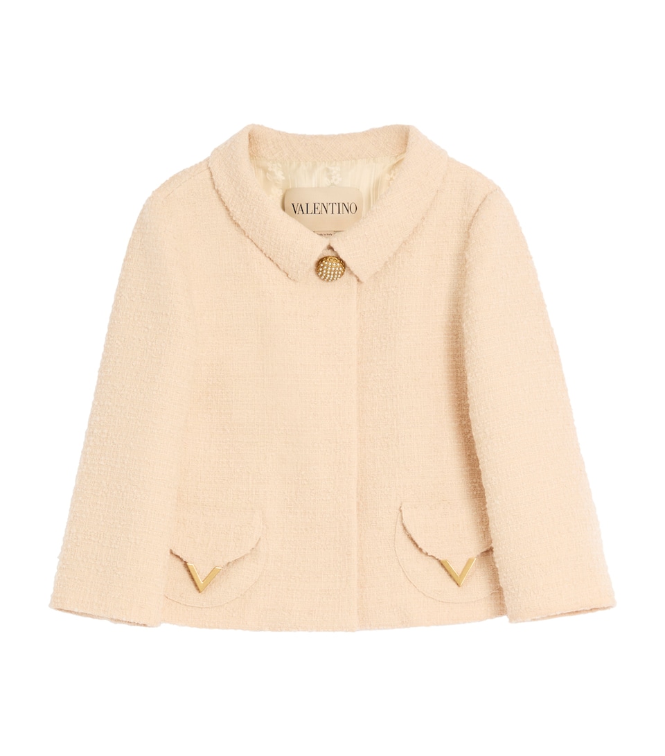 Virgin Wool-Blend Tweed Jacket