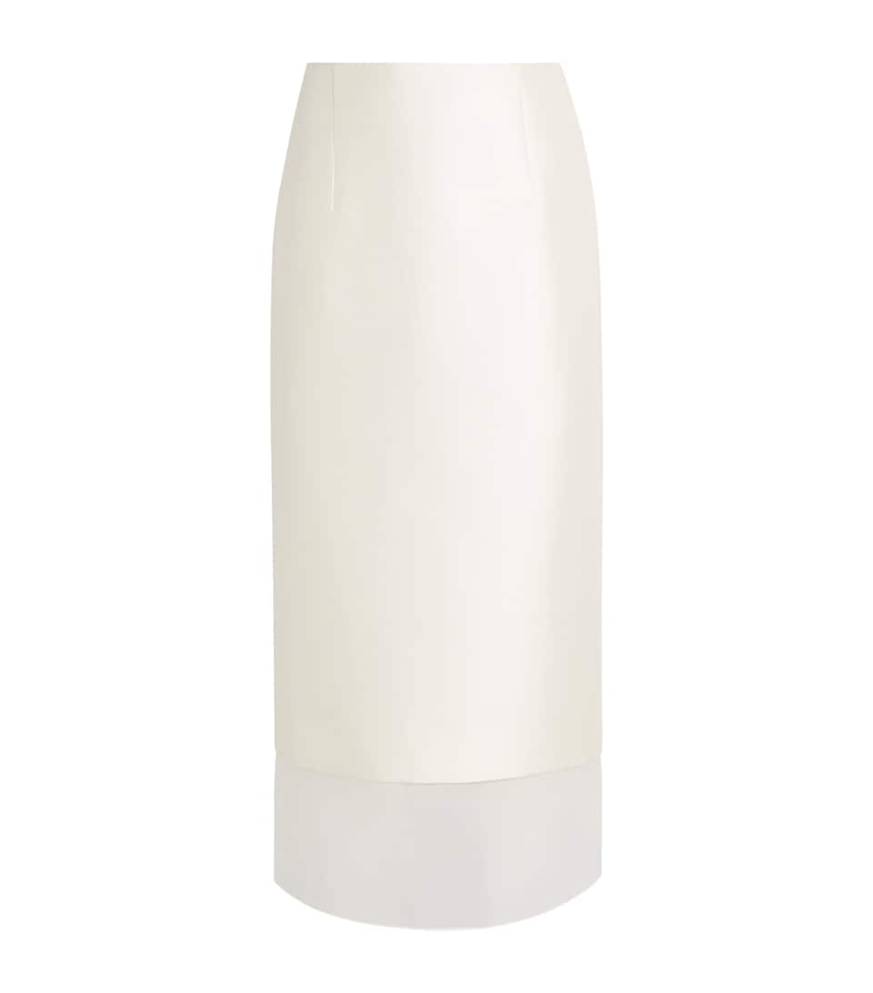 Voranida Womens Aeron Midi Skirt Ecru