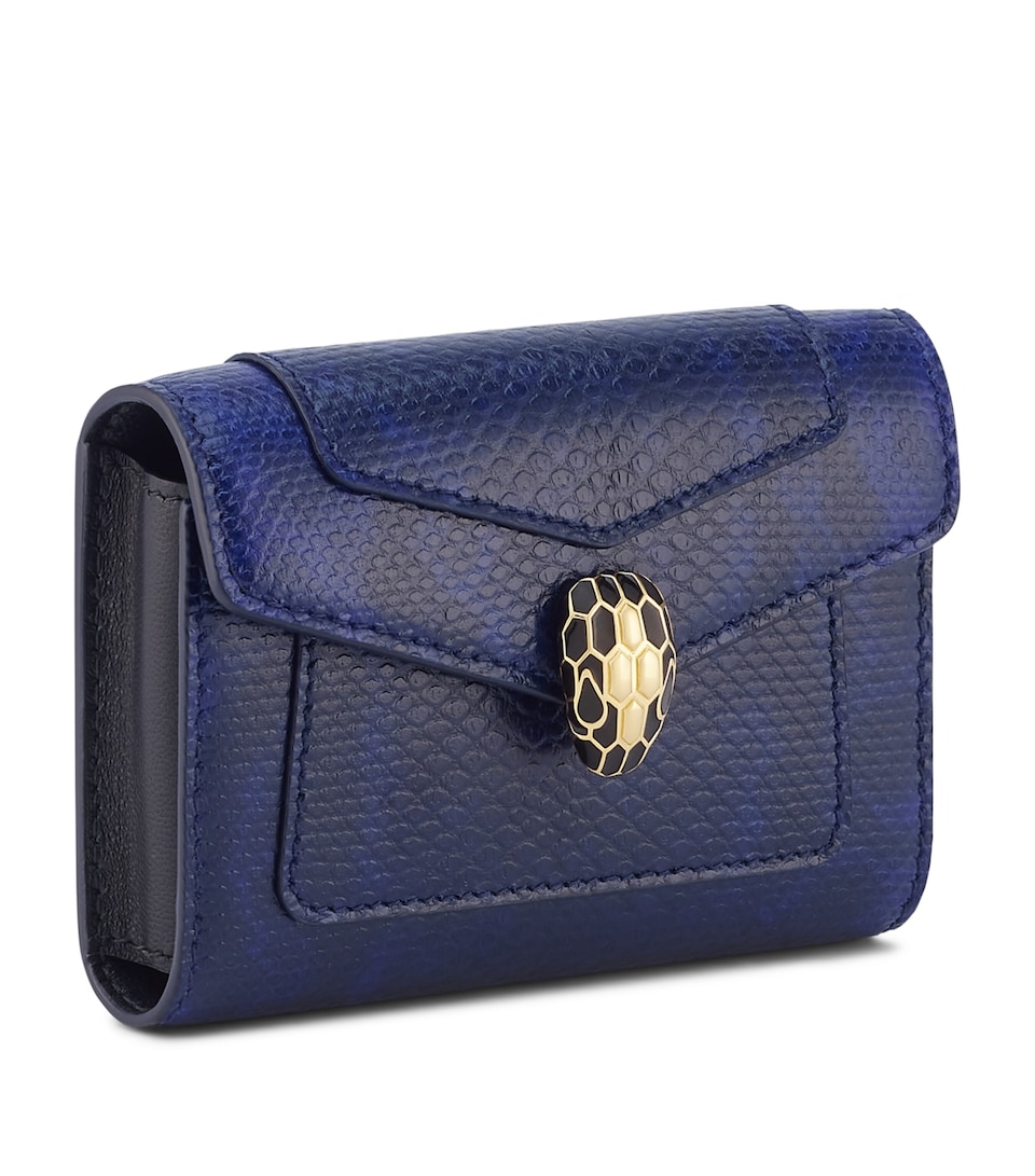 Karung Leather Serpenti Forever Card Holder