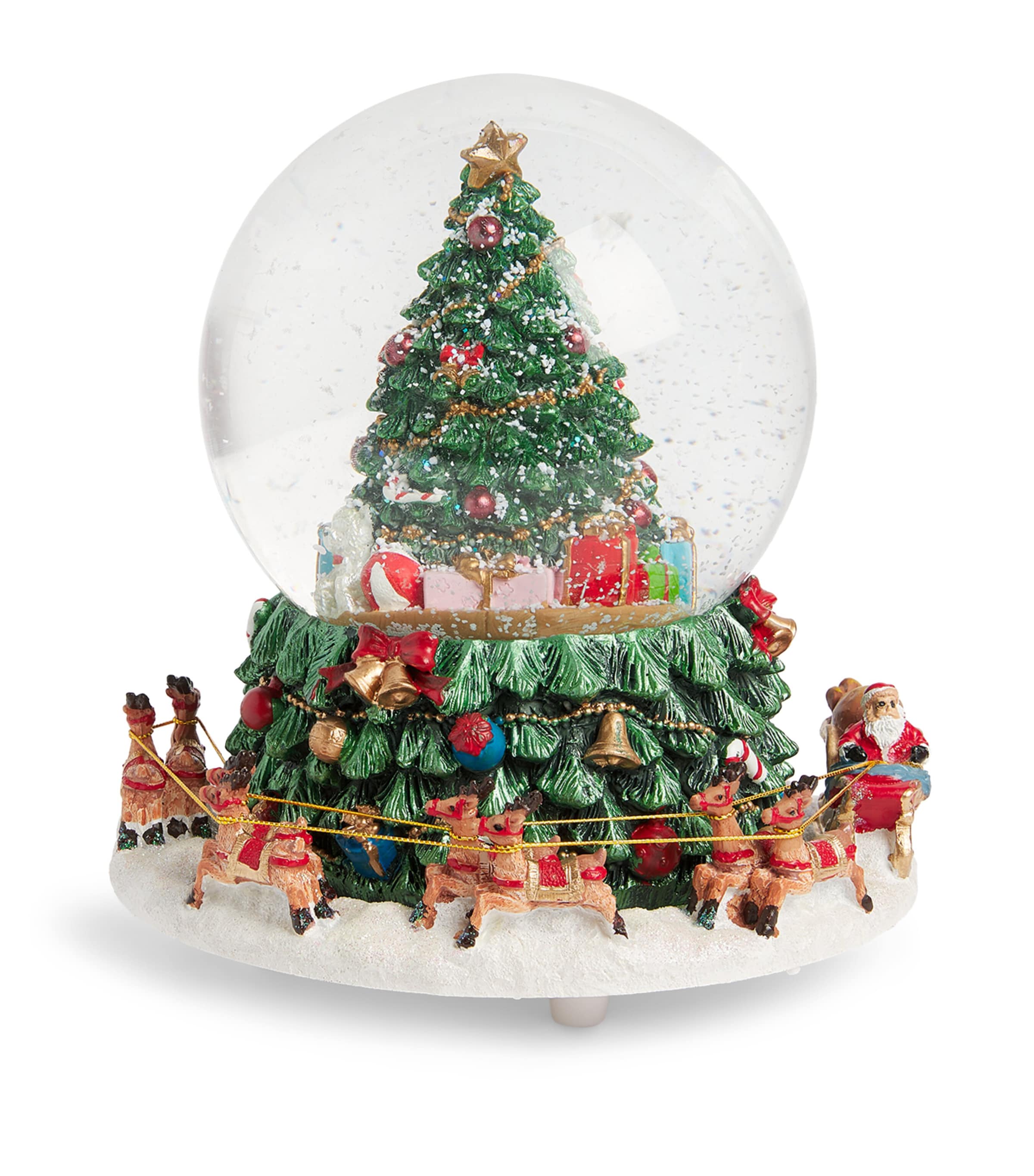 Harrods Christmas Tree & Sleigh Snow Globe